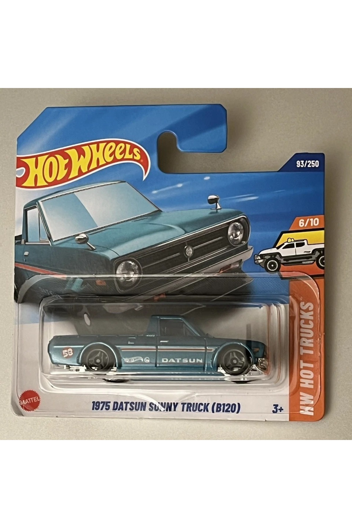 ماشین اسباب بازی 2025 SINGLE CAR 1975 DATSUN SUNNY TRUCK B120 هات ویلز اورجینال HOT WHEELS