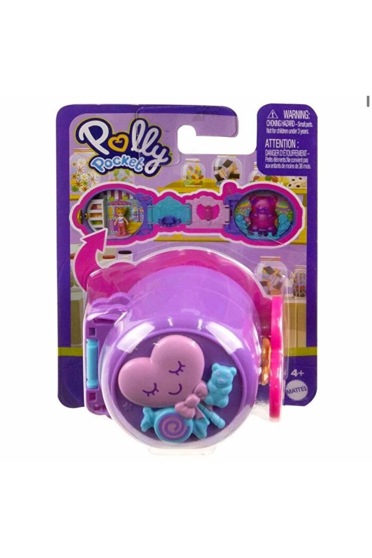 عروسک های اسباب بازی و لوازم جانبی مجموعه‌های کوچک HRD73 پولی پاکت با تم حیوانات Polly Pocket