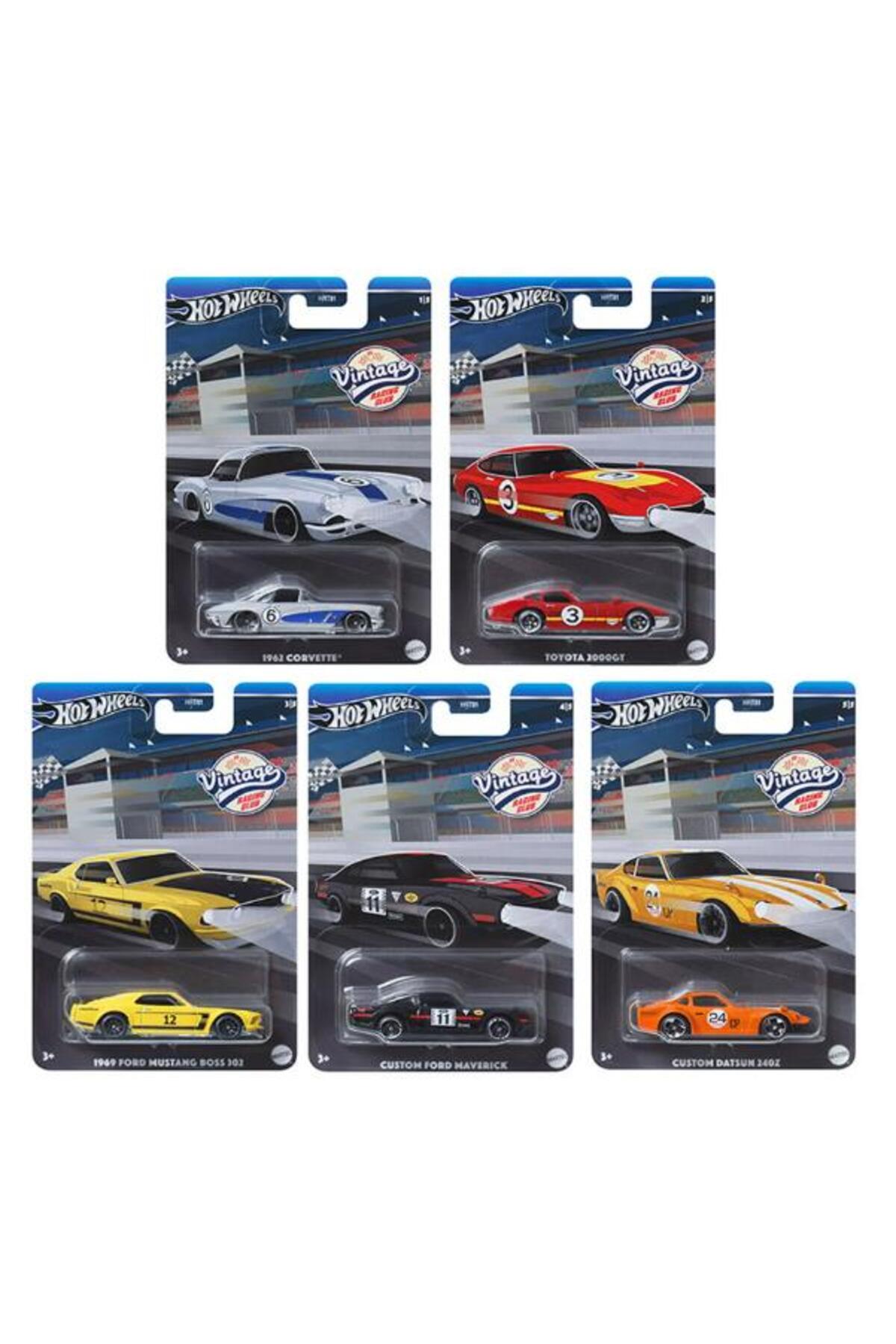 ماشین اسباب بازی مجموعه اتومبیل رانی 5 تکه VINTAGE RACING CLUB HRT81 از ترکیه HOT WHEELS