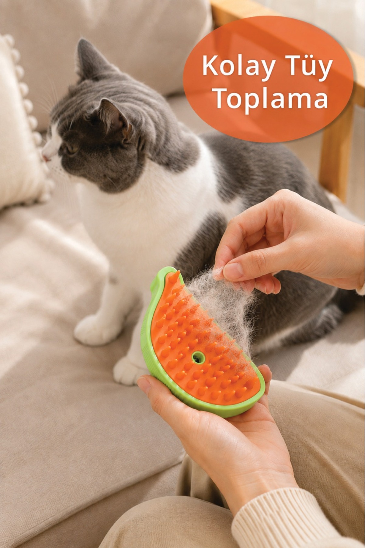 شانه بخاردار شارژی حیوانات خانگی تاینی کیوی‌پتس Tiny Kiwipets مدل KPPC-10813