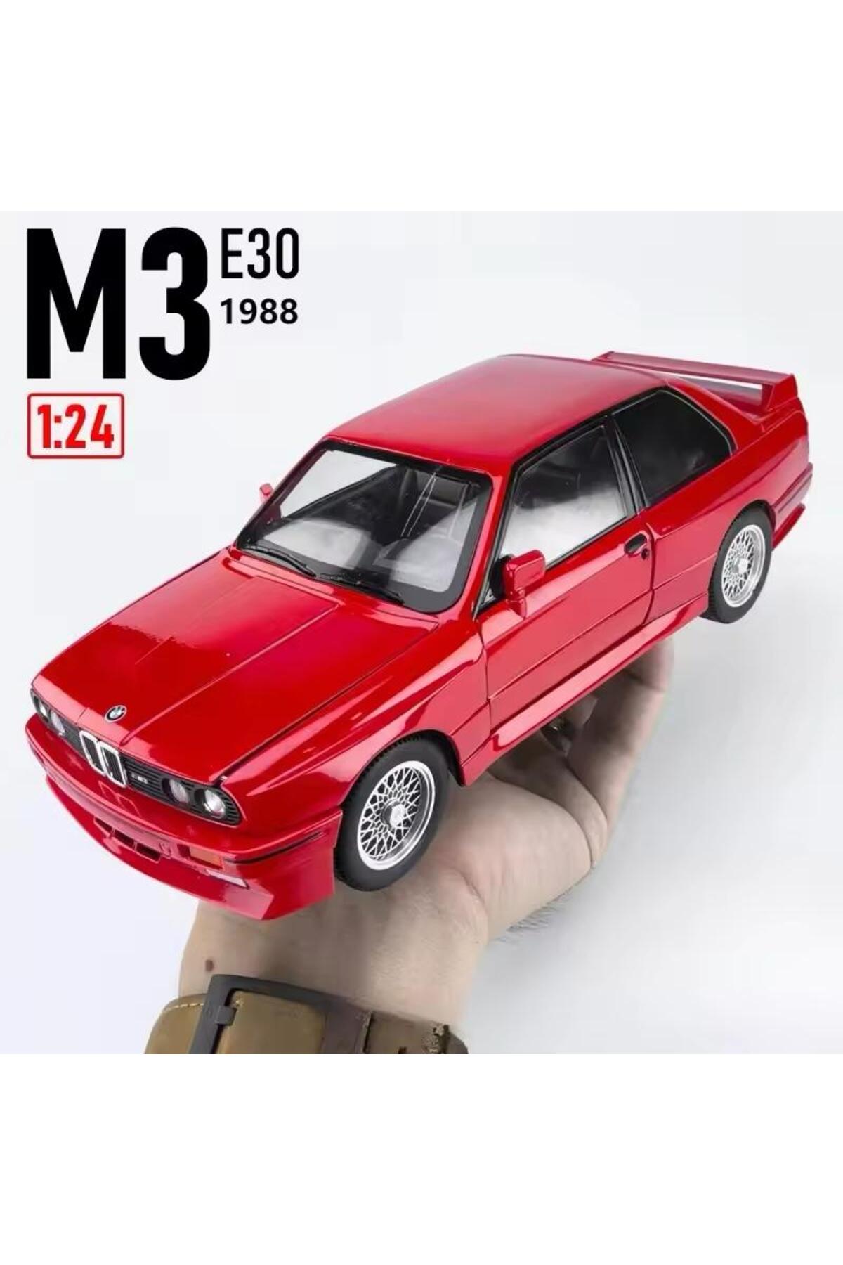 مدل خودرو BMW M3 E30 1988 RED 1:24 VINTAGE NOSTALGIA DIECAST CAR OPENING DOORS اورجینال scntoys