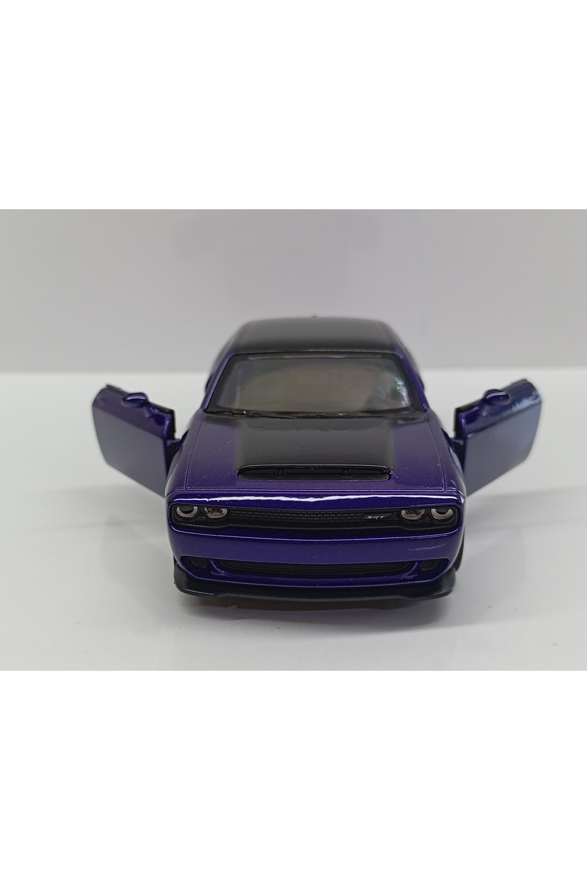 مدل خودرو DIANOMI 1:40 SCALE 2023 DODGE CHALLENGER SRT DEMON 170 PURPLE 13 CM PULL DROP METAL CAR اورجینال Kinsmart