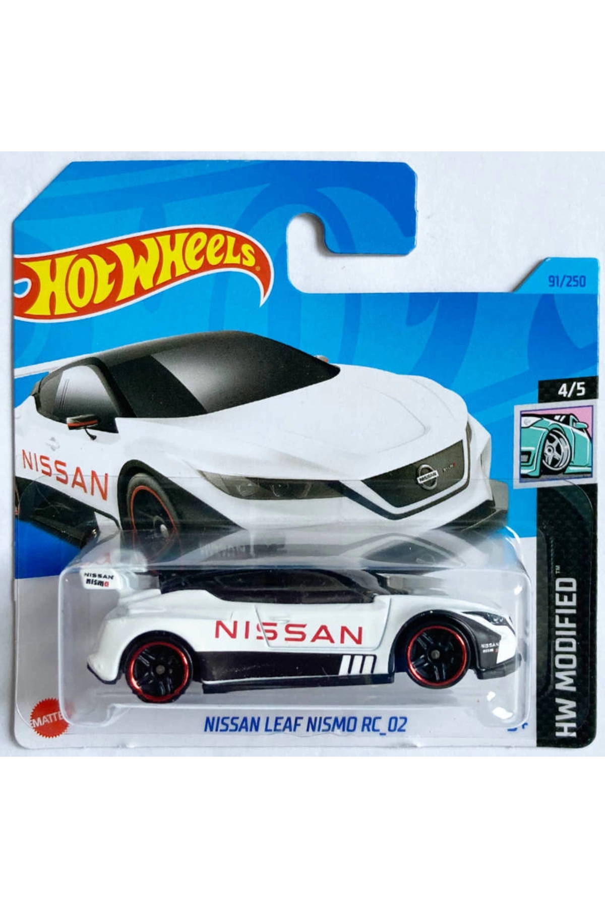 ماشین اسباب بازی NISSAN LEAF NISMO RC 02 WHITE هات ویلز اورجینال HOT WHEELS