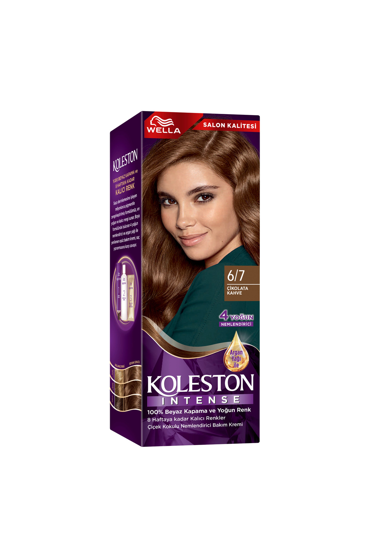 رنگ موی قهوه‌ای شکلاتی Koleston Intense 6/7 برای مراقبت از مو ولا Wella