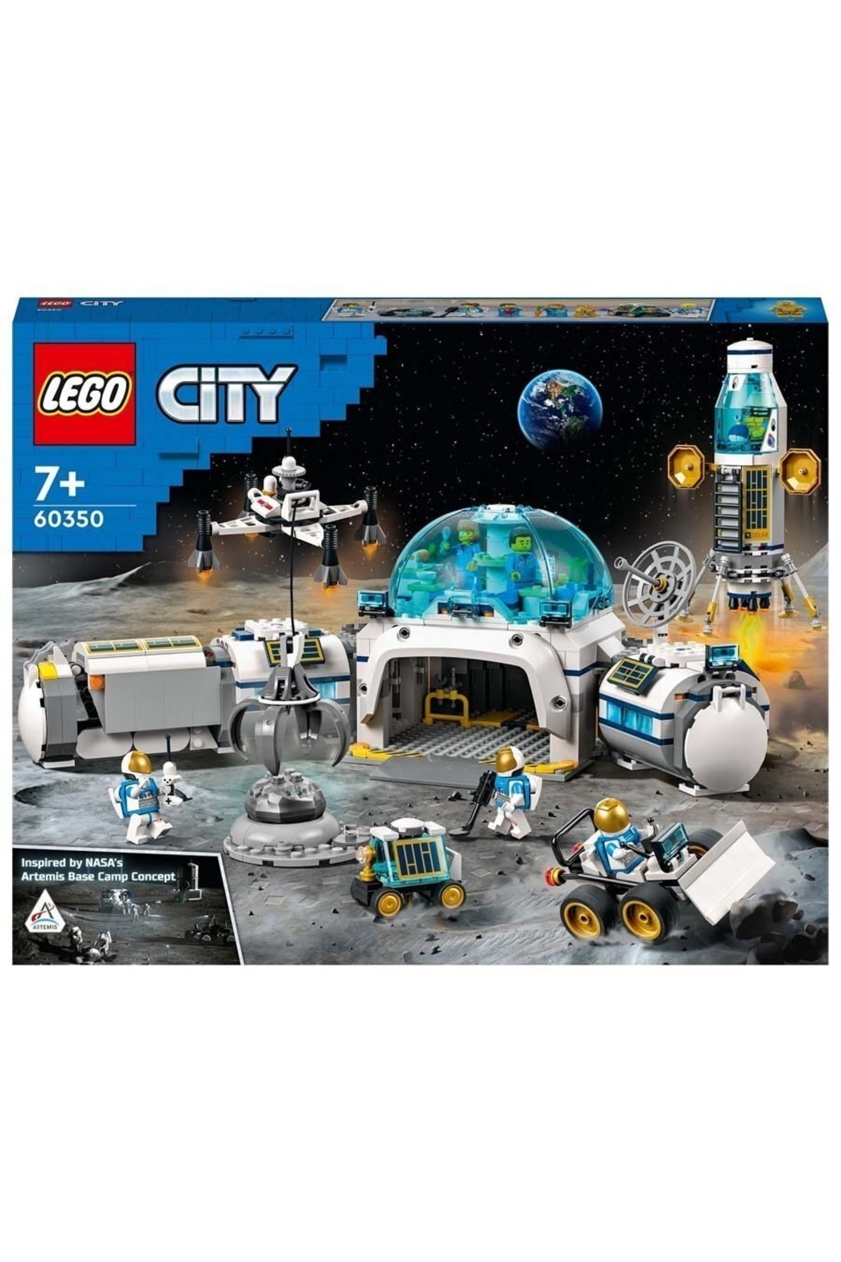 LEGO لگو مجموعه ساخت اسباب بازی پایه تحقیقات قمری شهری 60350 برای کودکان 7 سال به بالا (786 عدد)