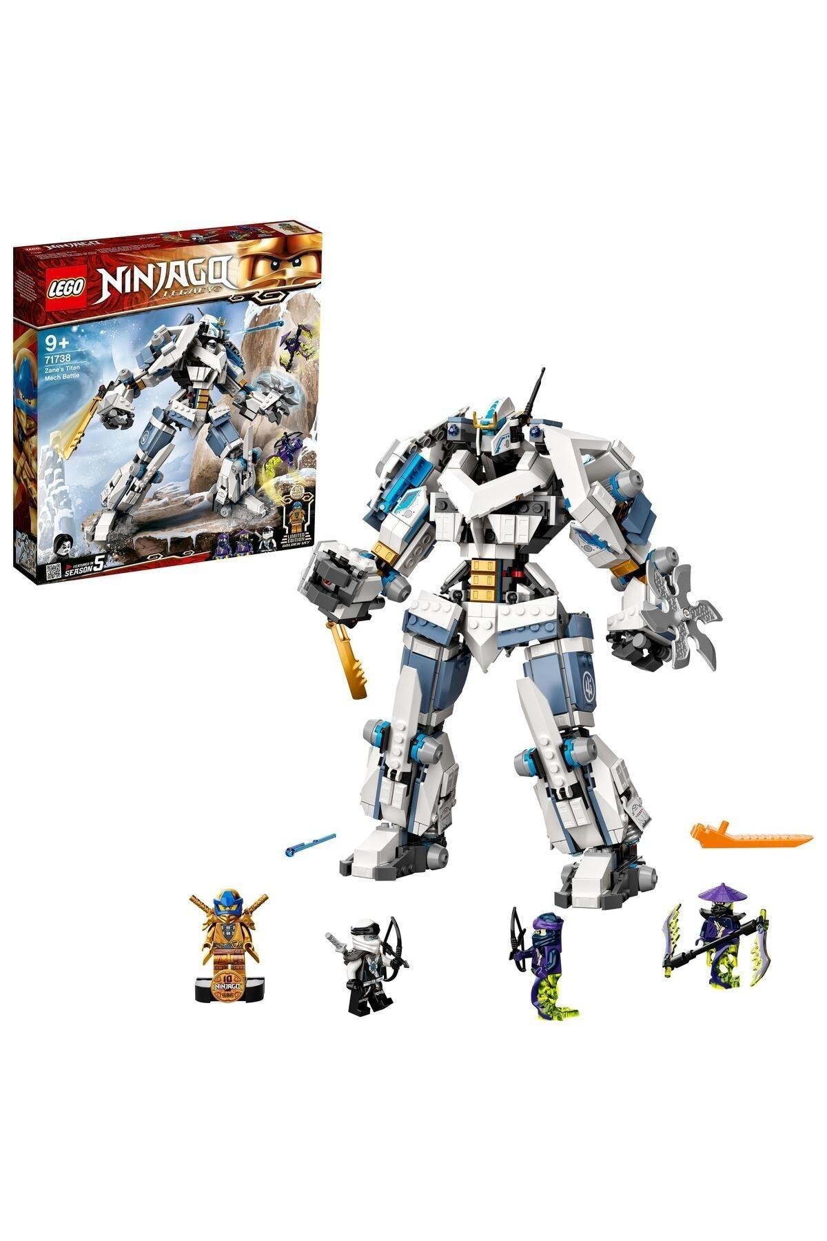 لگو و اسباب بازی های ساخت محور ® NINJAGO® LEGACY ZANE'S TITAN MECH BATTLE 71738 مجموعه ساختمان نینجا 840 قطعه اورجینال LEGO