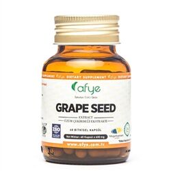 کپسول مکمل غذایی گیاهی هسته انگور آفیه Afye، ۶۰ عدد