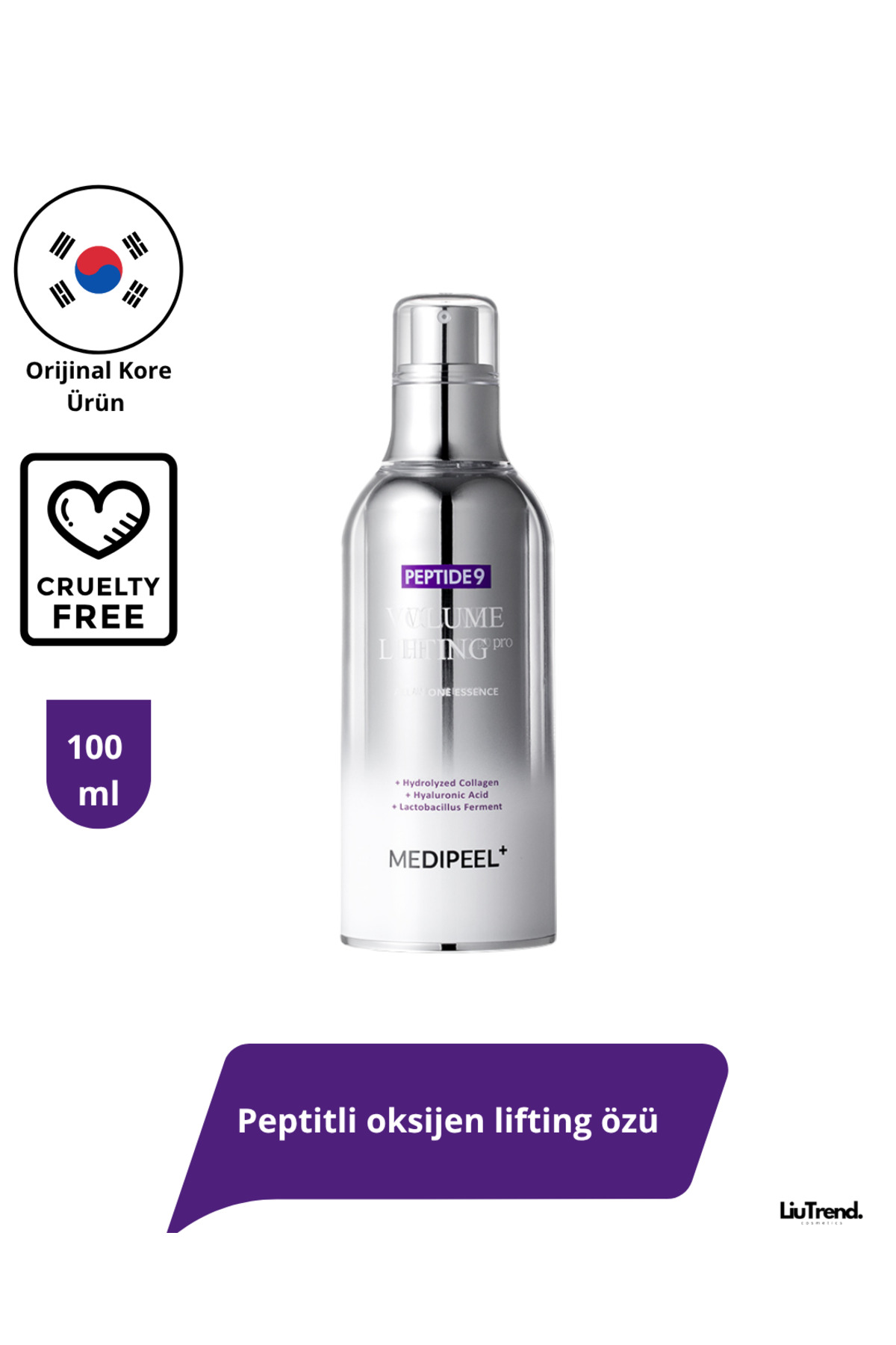 سرم پوست PEPTIDE 9 VOLUME LIFTING ALL IN ONE ESS. PRO 100 میل اسانس پپتیدی اکسیژن بالابر Medipeel