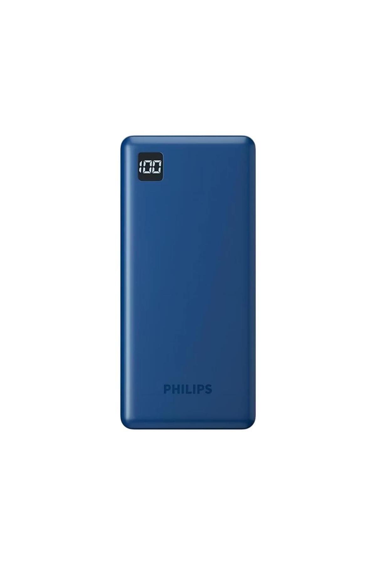 پاوربانک سه خروجی 10000 ماه 22.5 وات USB و نوع C PD با نشانگر LED اورجینال Philips