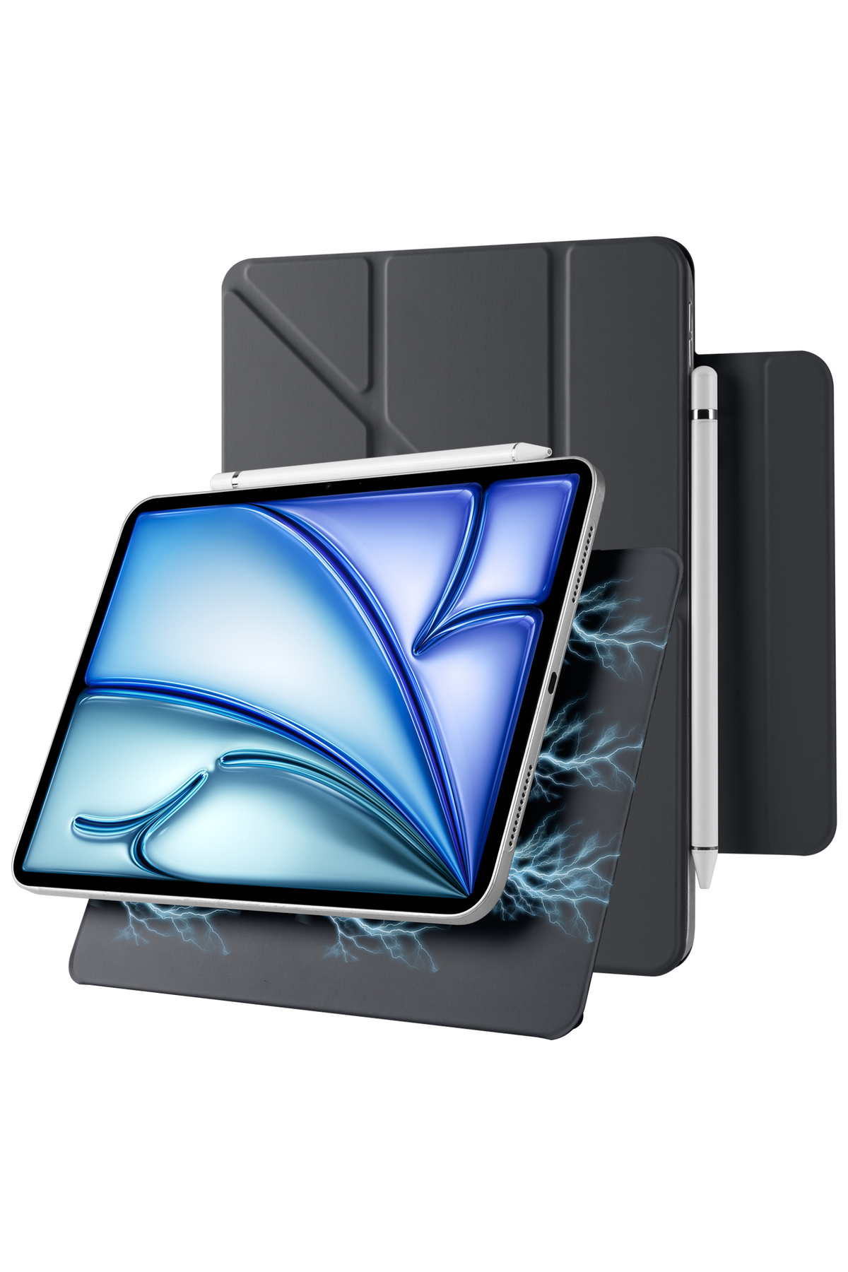 کاور تبلت IPAD AIR 11 INCH 4 5 6. جادویی کیس سازگار نسل 10.9 اینچی با شکاف قفل برای قلم مغناطیسی m.tk moveteck