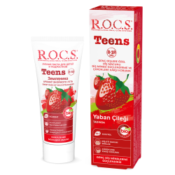 خمیردندان نوجوانان روکس ROCS Teens با طعم توت‌فرنگی وحشی، ۶۰ میلی‌لیتر