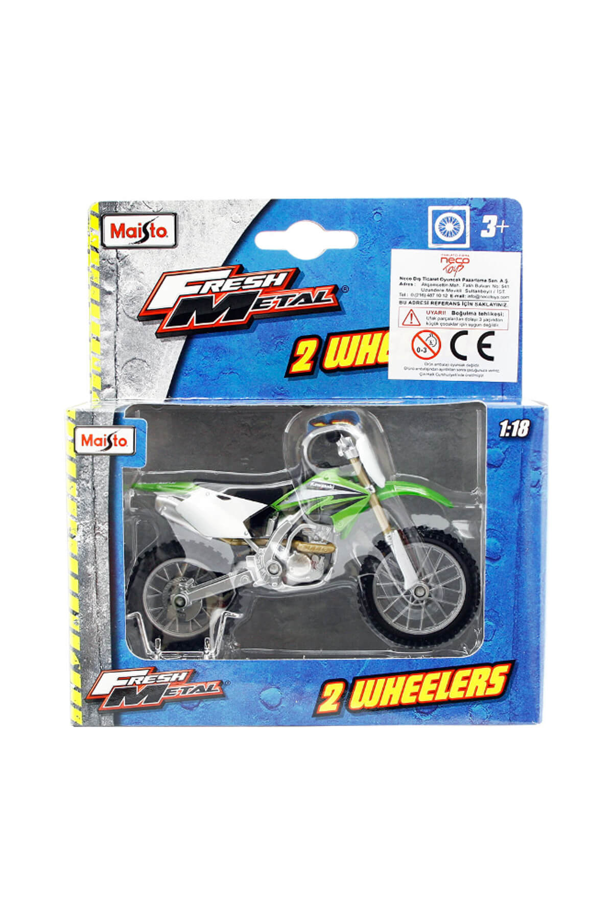 مدل خودرو موتورسیکلت کاوازاکی KX 250F 1:18 اورجینال Maisto