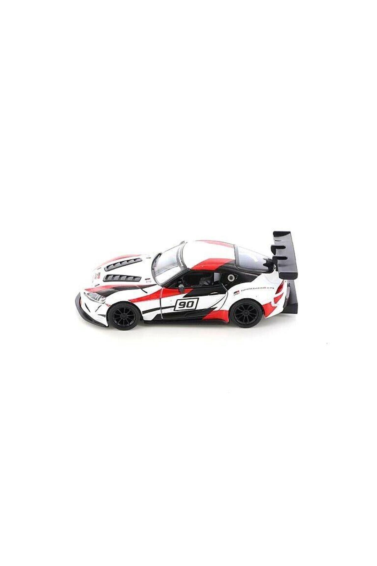 مدل خودرو TOYOTA GR SUPRA RACING CONCEPT 1:36 ماشین سفید کشش و رها کردن اورجینال Kinsmart