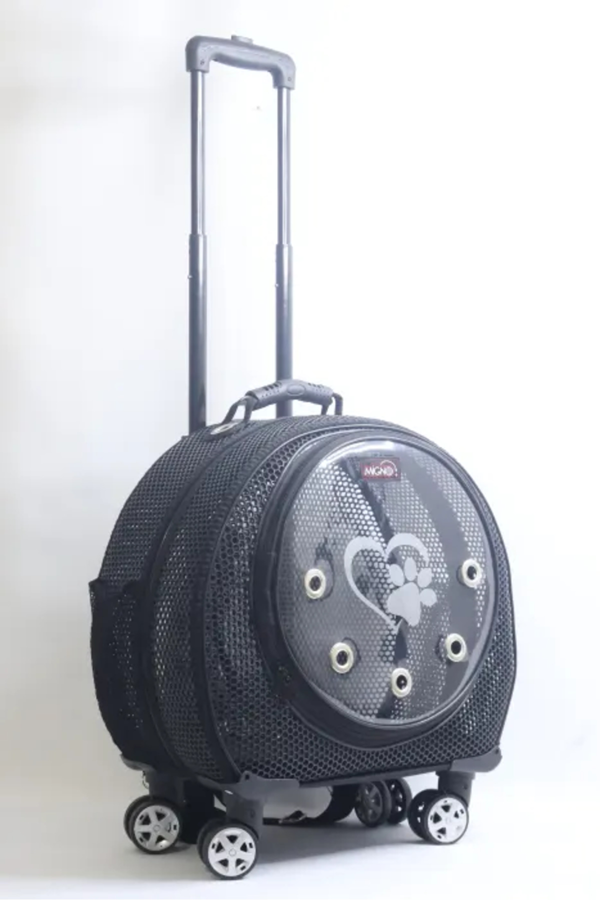 کیف حمل چرخ‌دار گربه و سگ میگنو Migno مدل DSP004، DIAMOND MODEL از سری SPACE، مشکی