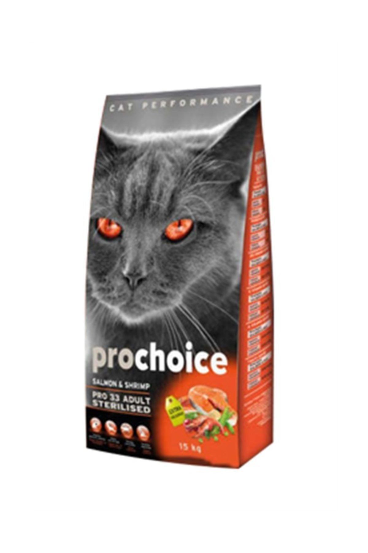 غذای خشک گربه پروچویس ProChoice Pro33، سالمون، ۱۵ کیلوگرم