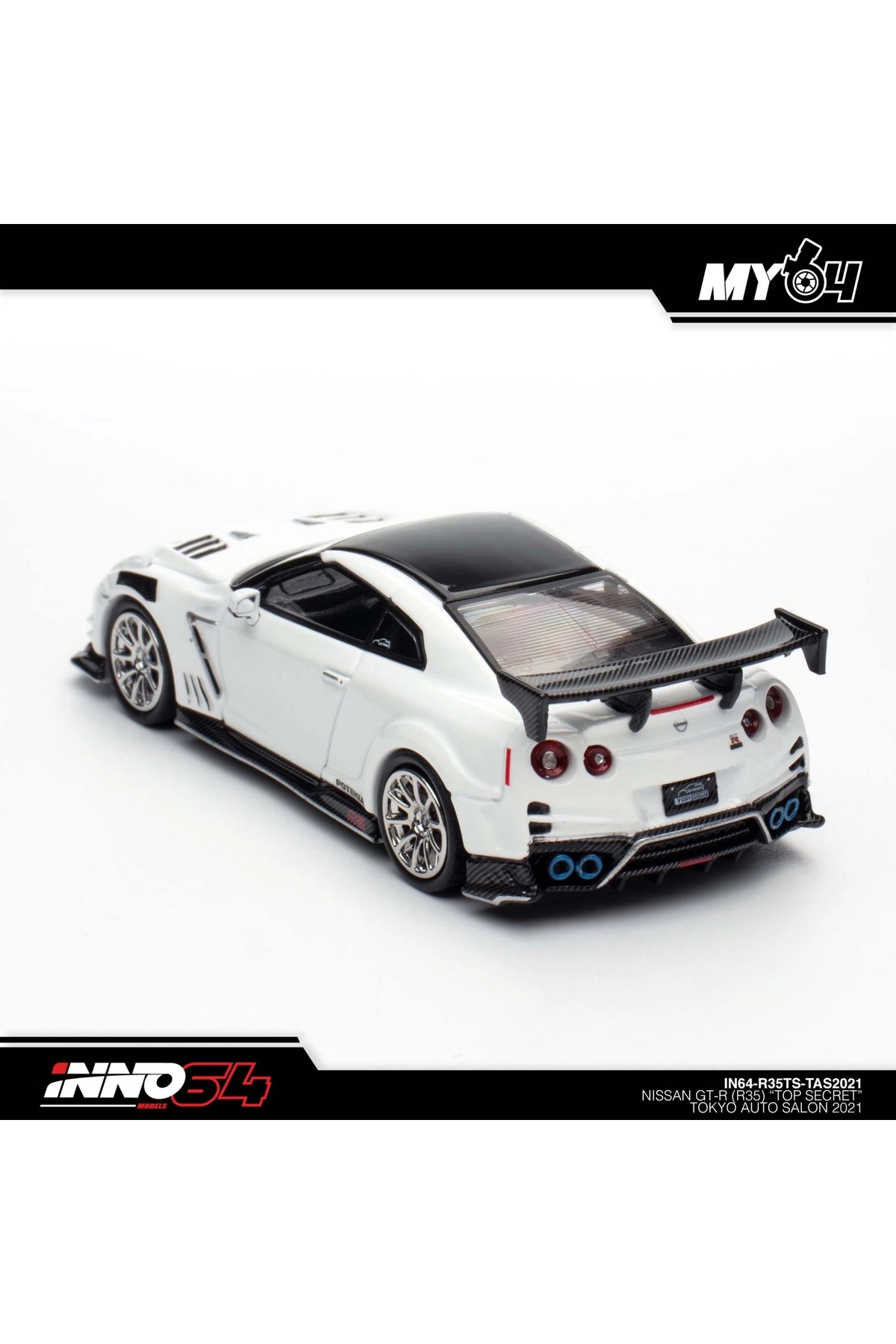 مدل خودرو INNO 1 64 NISSAN GT R R35 TOP SECRET TOKYO AUTO SALON 2021 اورجینال Inno 64 Models