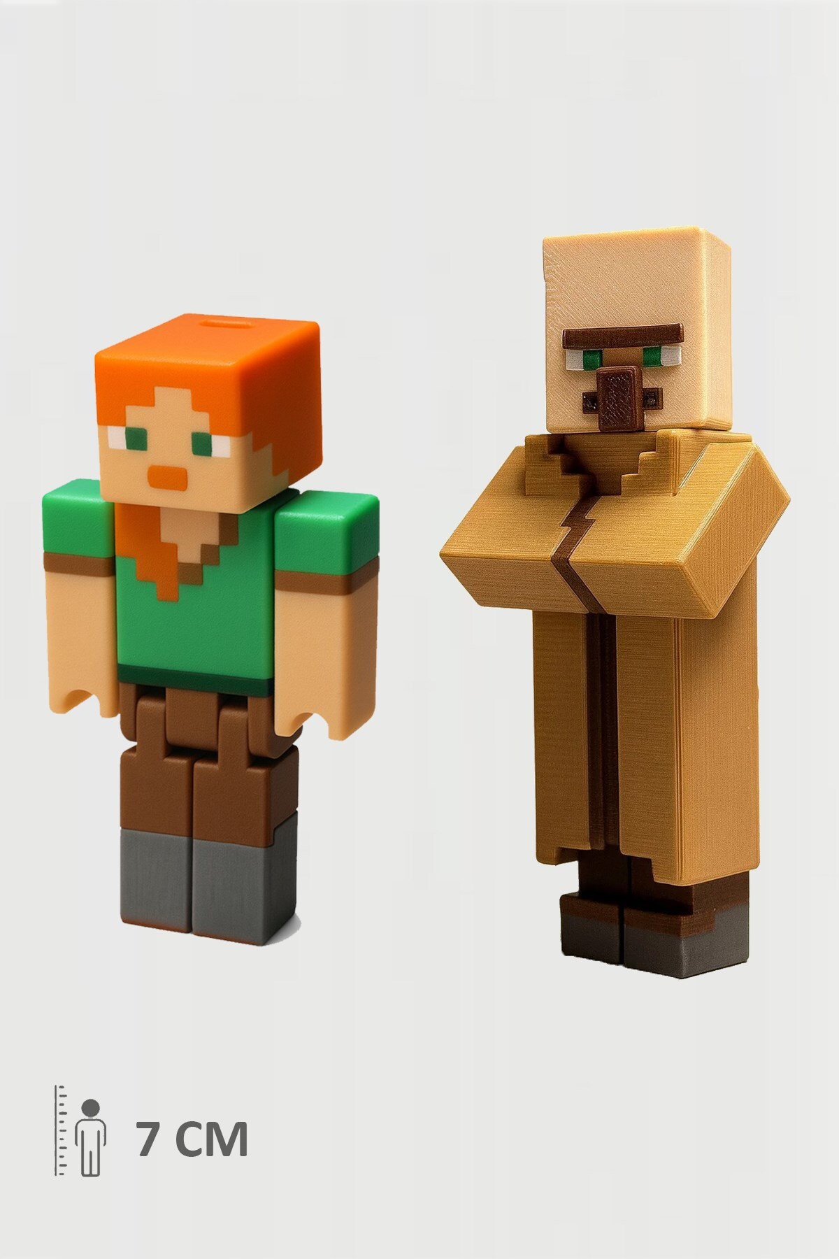 اسباب بازی های فیگور دیگر MINECRAFT ALEX AND VILLAGER SET MOVABLE JOINTED FIGUR FigürDizayn
