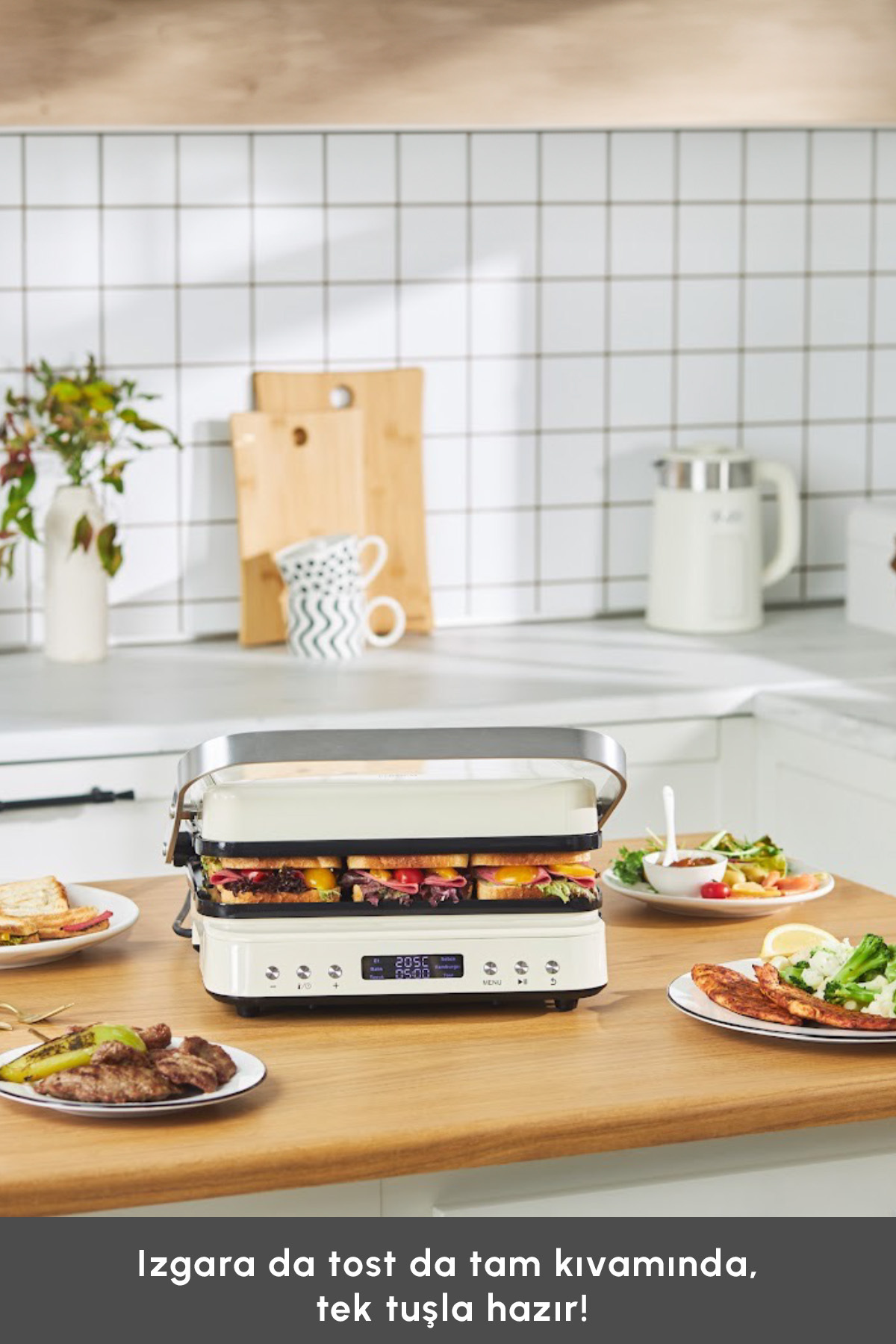 دستگاه ساندویچ و تست PRESTO 2 IN 1 DIGITAL 2009 GRILL AND TOSTER 6 SLICES 2000W اورجینال Karaca
