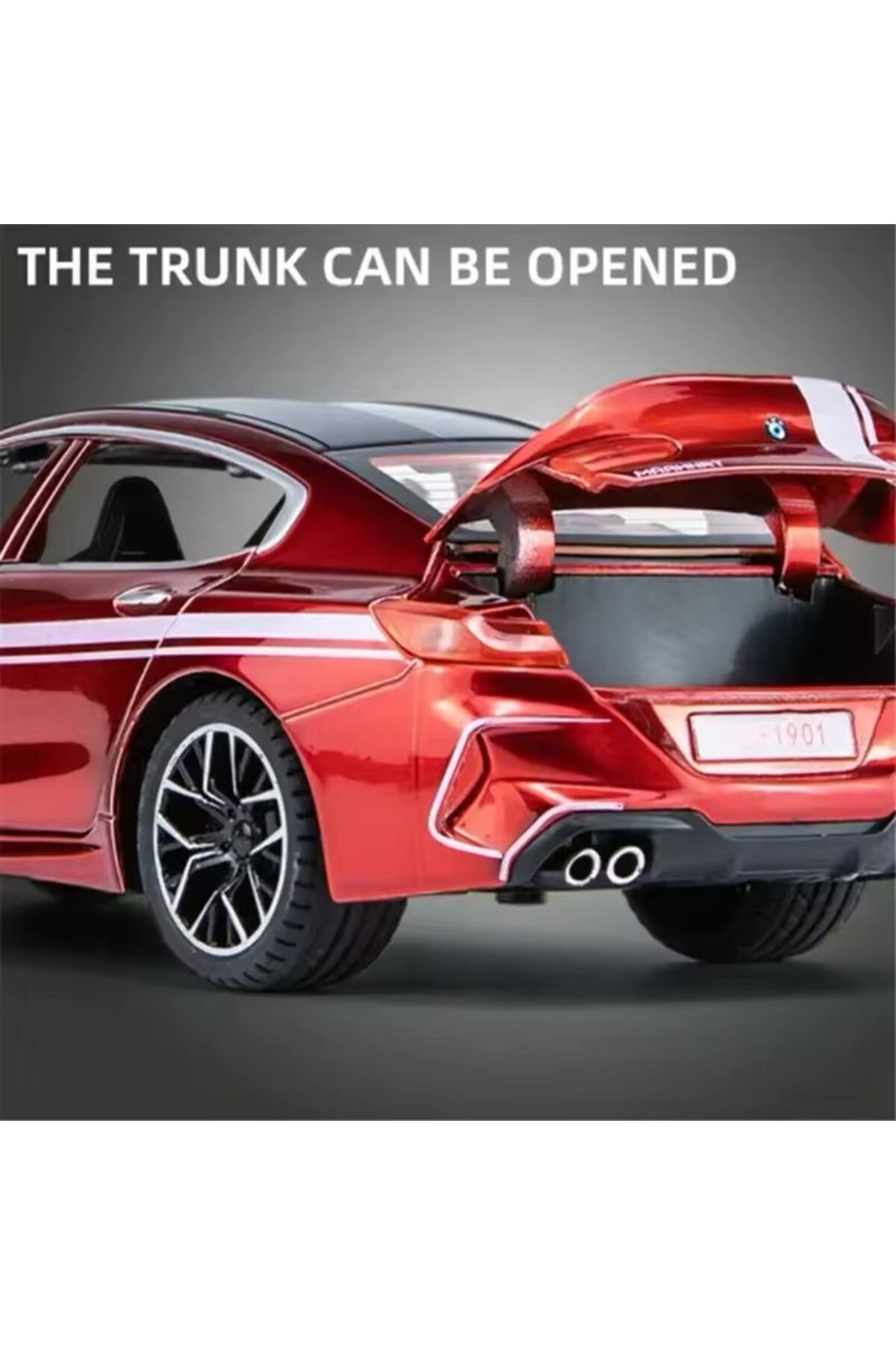 مدل خودرو 1:24 BMW M8 DIECAST درب صندوق عقب باز می شود MANHART اورجینال scntoys