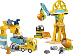 مجموعه ساختنی وسایل نقلیه و کارگاه ساختمانی لگو LEGO، سری دوپلو DUPLO، مدل 10476، ۸۴ قطعه، حداقل سن ۳ سال