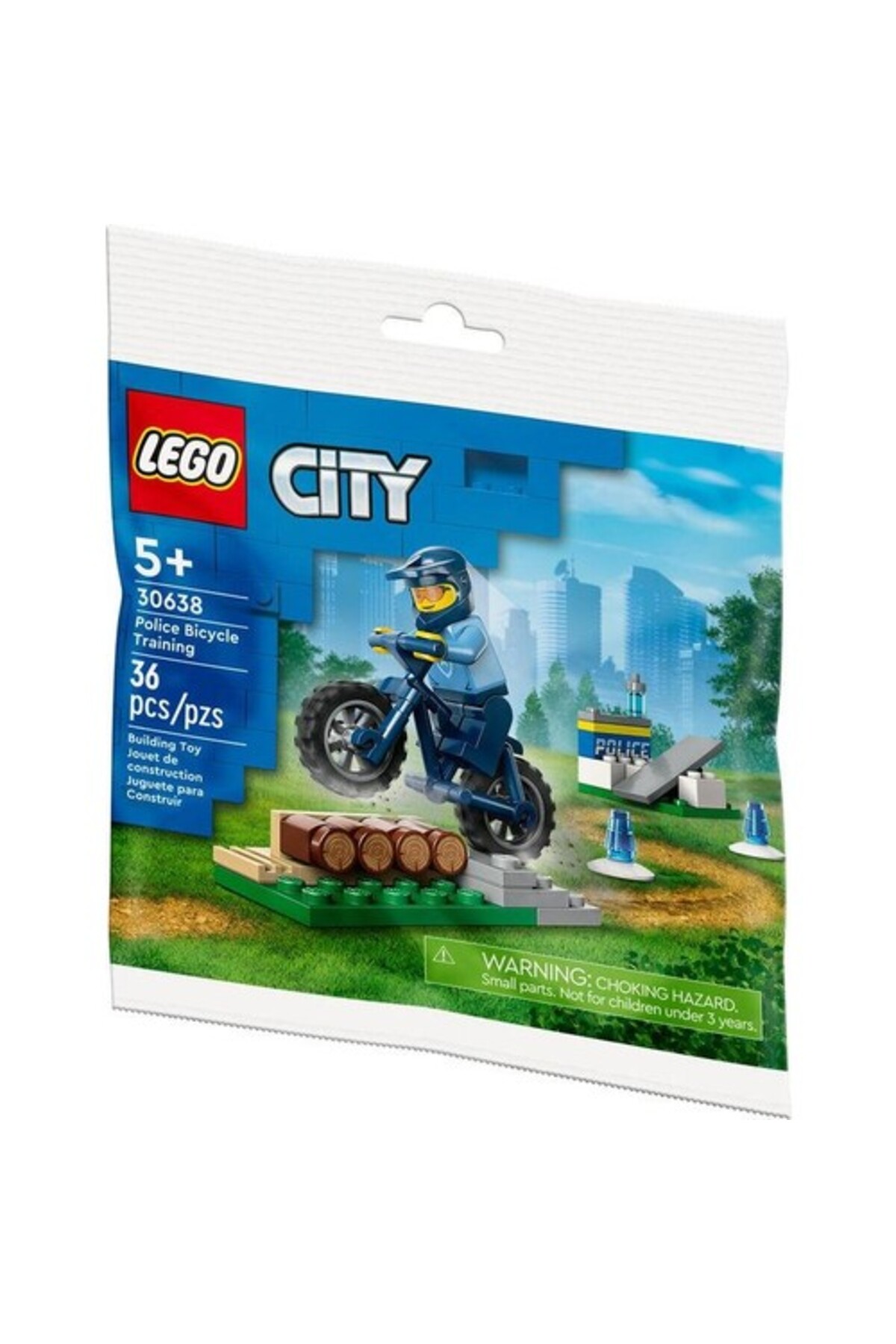 لگو و اسباب بازی های ساخت محور آموزش دوچرخه پلیس شهر 30638 اورجینال LEGO