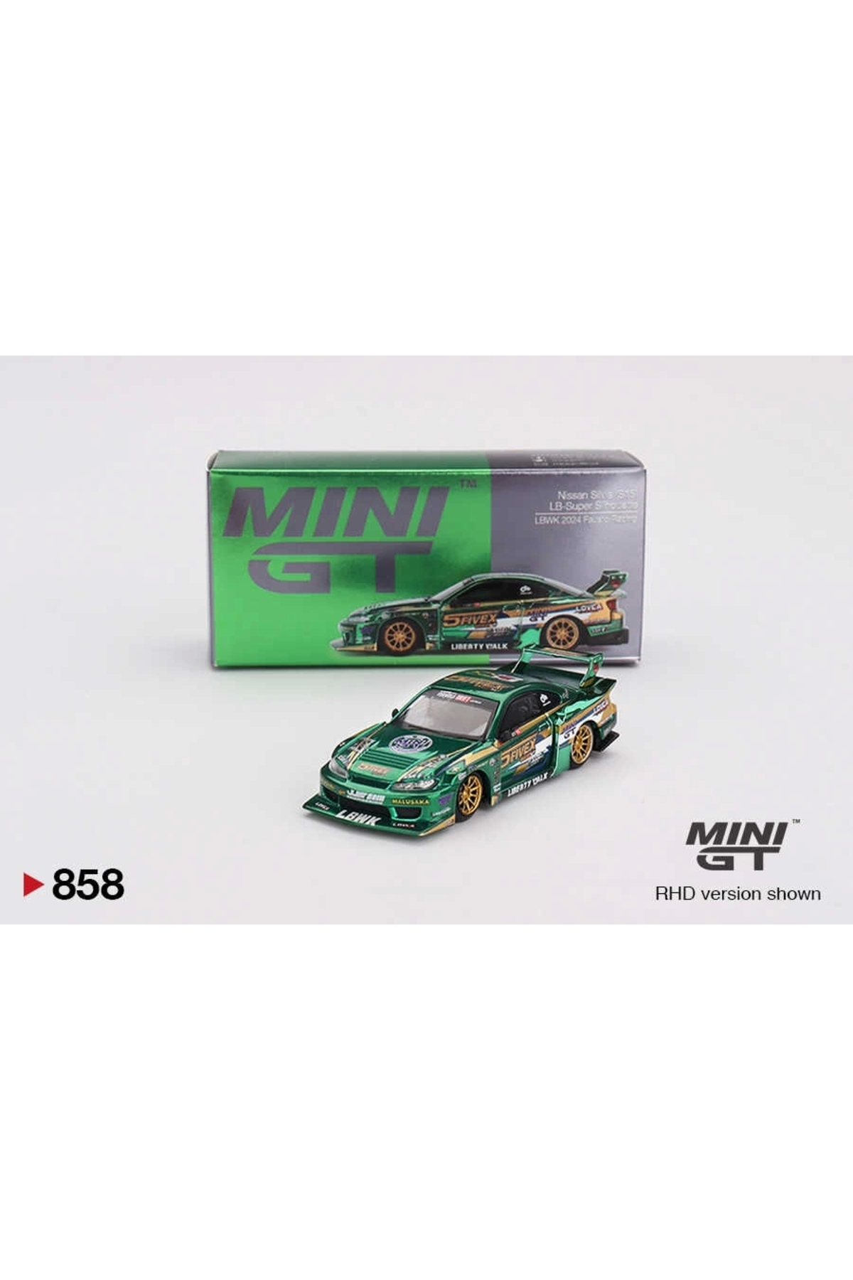 مدل خودرو 1 64 نیسان LB SUPER SILHOUETTE S15 SILVIA LBWK 2024 FAUSTO RACING BLISTER PACKAGE اورجینال mini gt