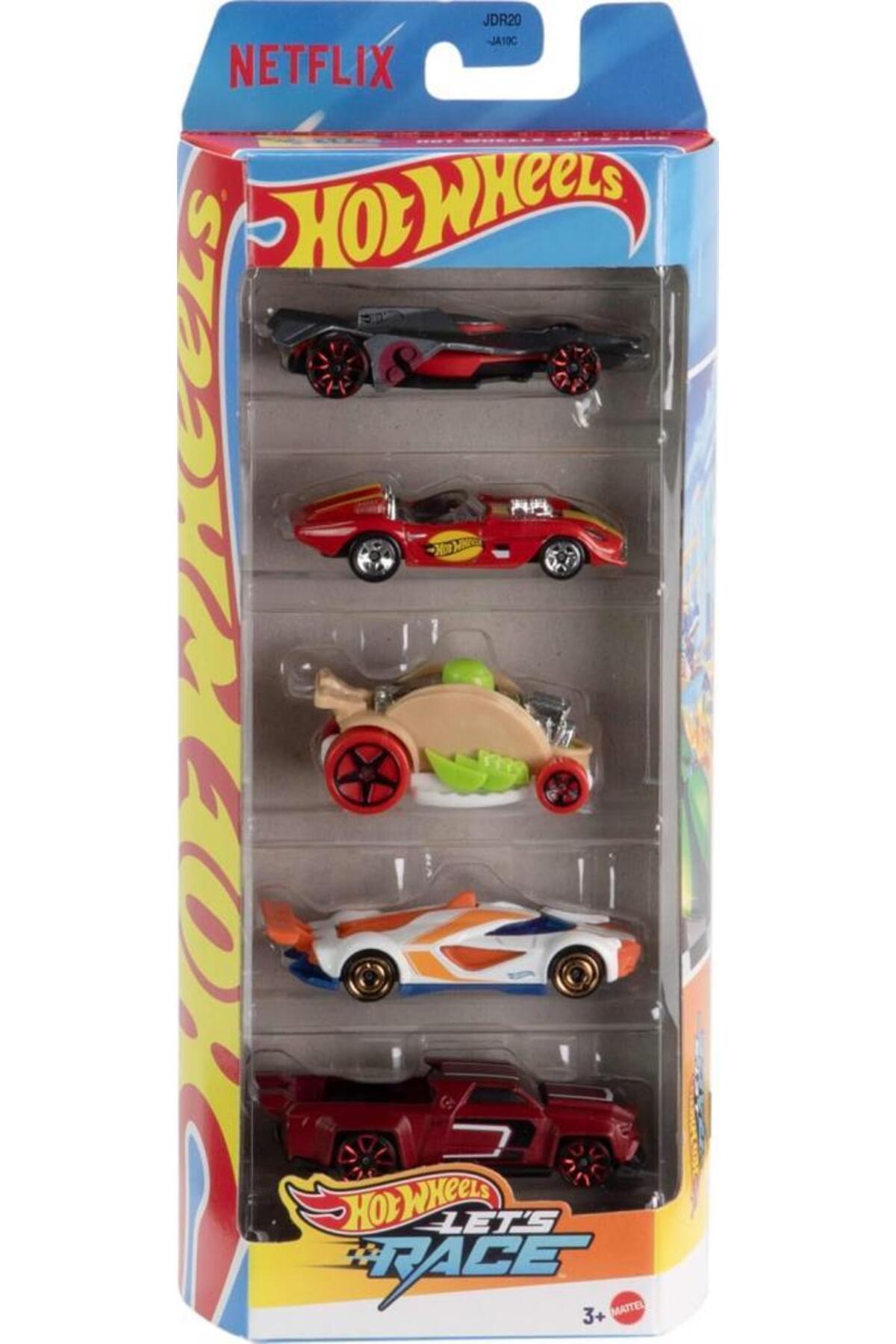 مدل خودرو LET'S RACE FIVE CAR SET JDR20 از ترکیه HOT WHEELS