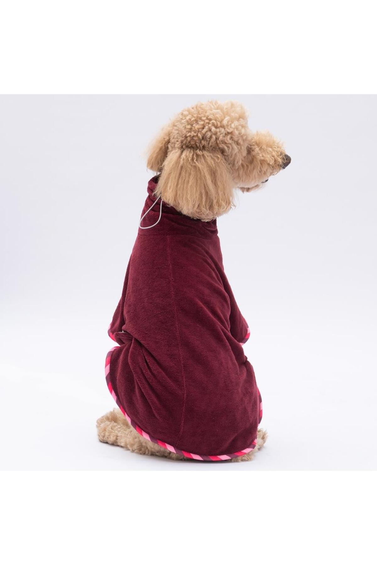 ردای خشک‌کن و حوله سگ پاوستار Pawstar Bogota، زرشکی، مدل PS25-1050