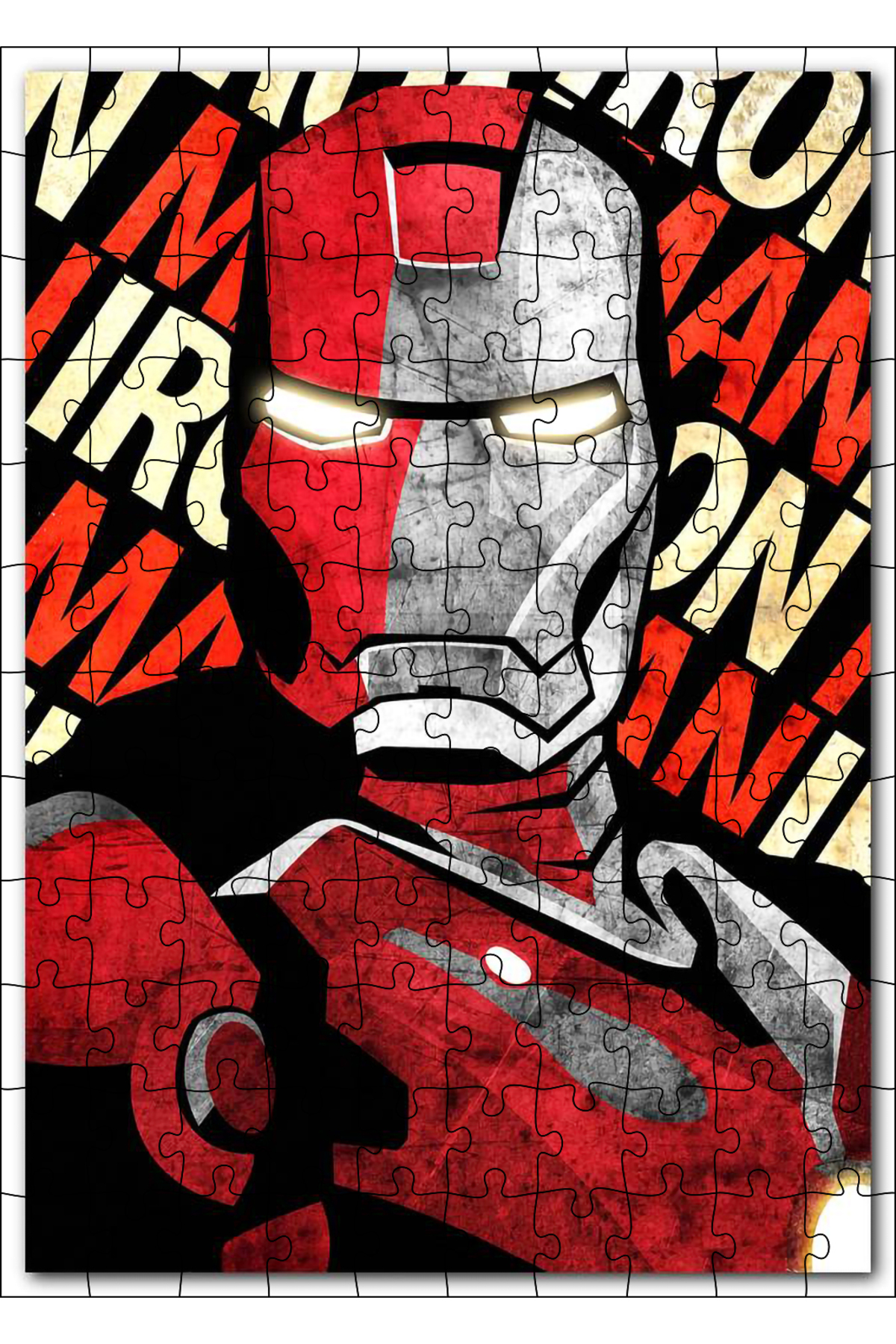 پازل CAKASEPETIM IRON MAN PATTERN VISUAL 120 PIECE PUZZLE اره منبت کاری مویی ام دی اف چوبی Cakapuzzle