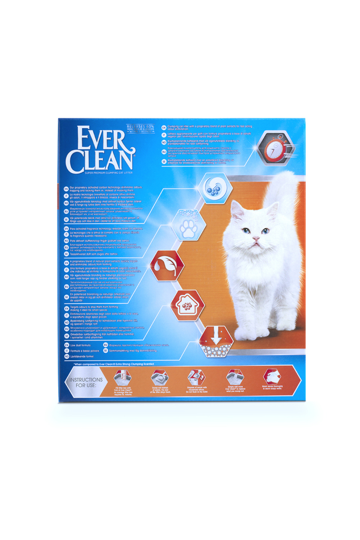 خاک گربه بنتونیتی اور کلین Ever Clean Intant Freshness، ۱۰ لیتر