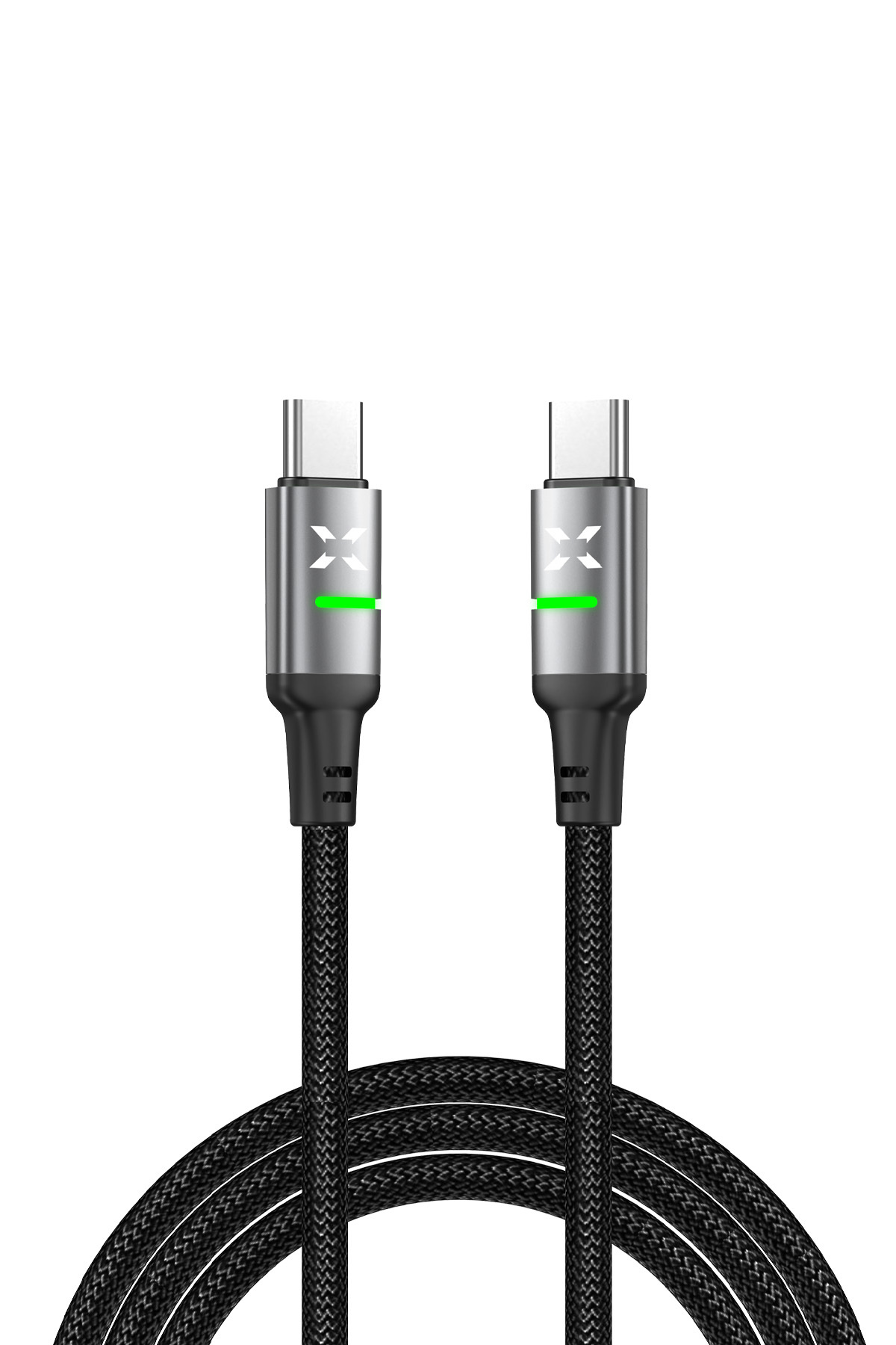 کابل شارژ تایپ‌سی به تایپ‌سی ژنون اسمارت زنون اسمارت Xenon Smart مدل X6422، ۶۰ وات، ۲ متر، خاکستری