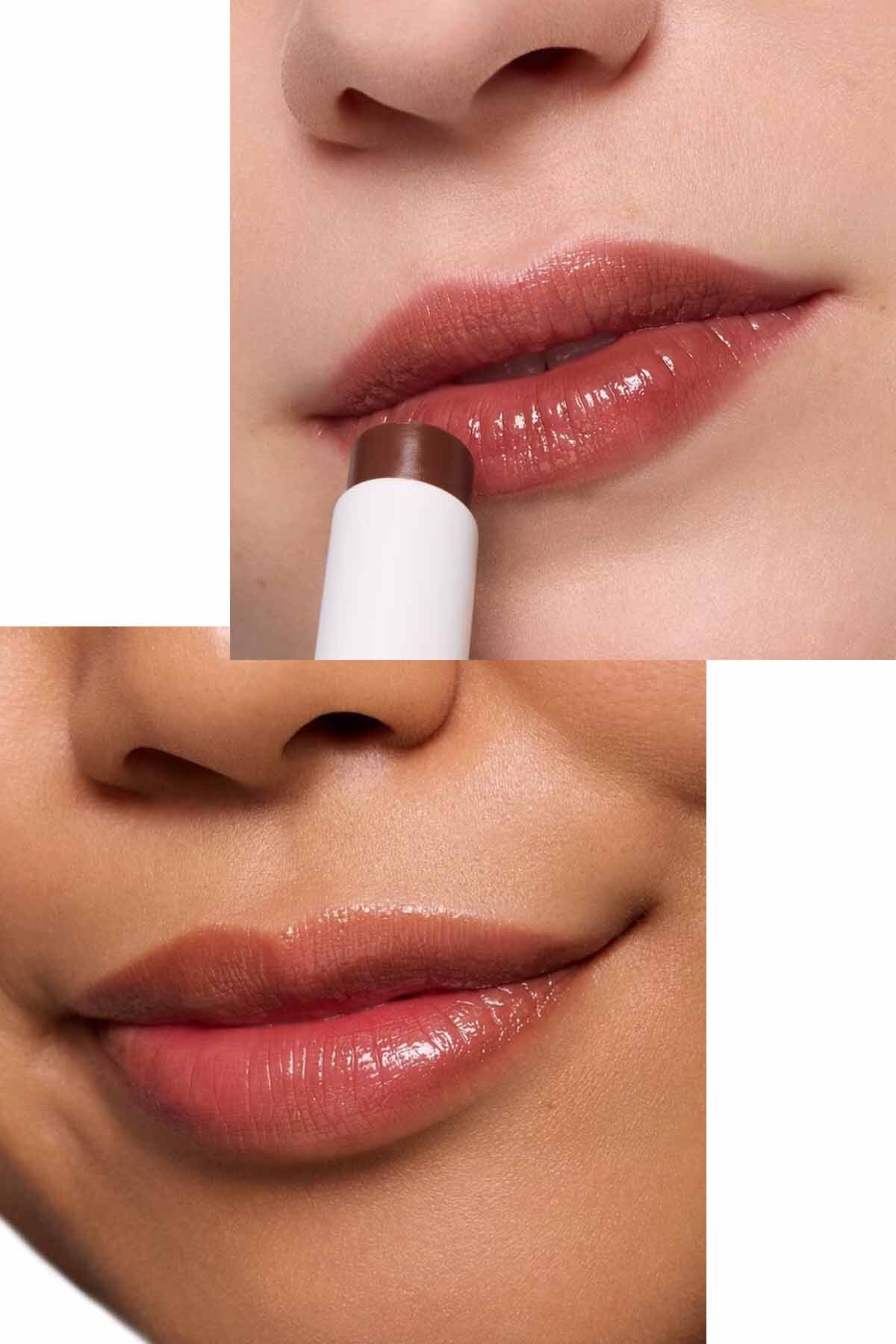 براق کننده لب JUICY BOMB شماره 05 با رنگ بژ و خاصیت مرطوب کنندگی اسنس Essence