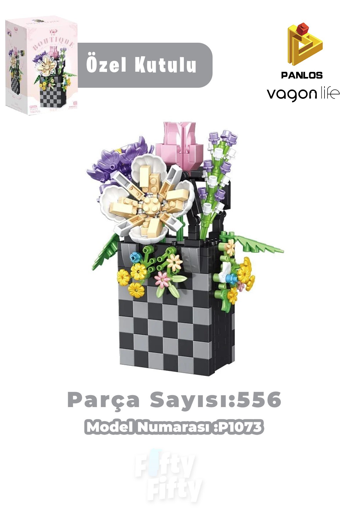 لگو و اسباب بازی های ساخت محور کیسه مشکی سری PANLOS BOUTIQUE FIGURE 556 PIECE TOY CONSTRUCTION SET FFP1073 از ترکیه Vagonlife