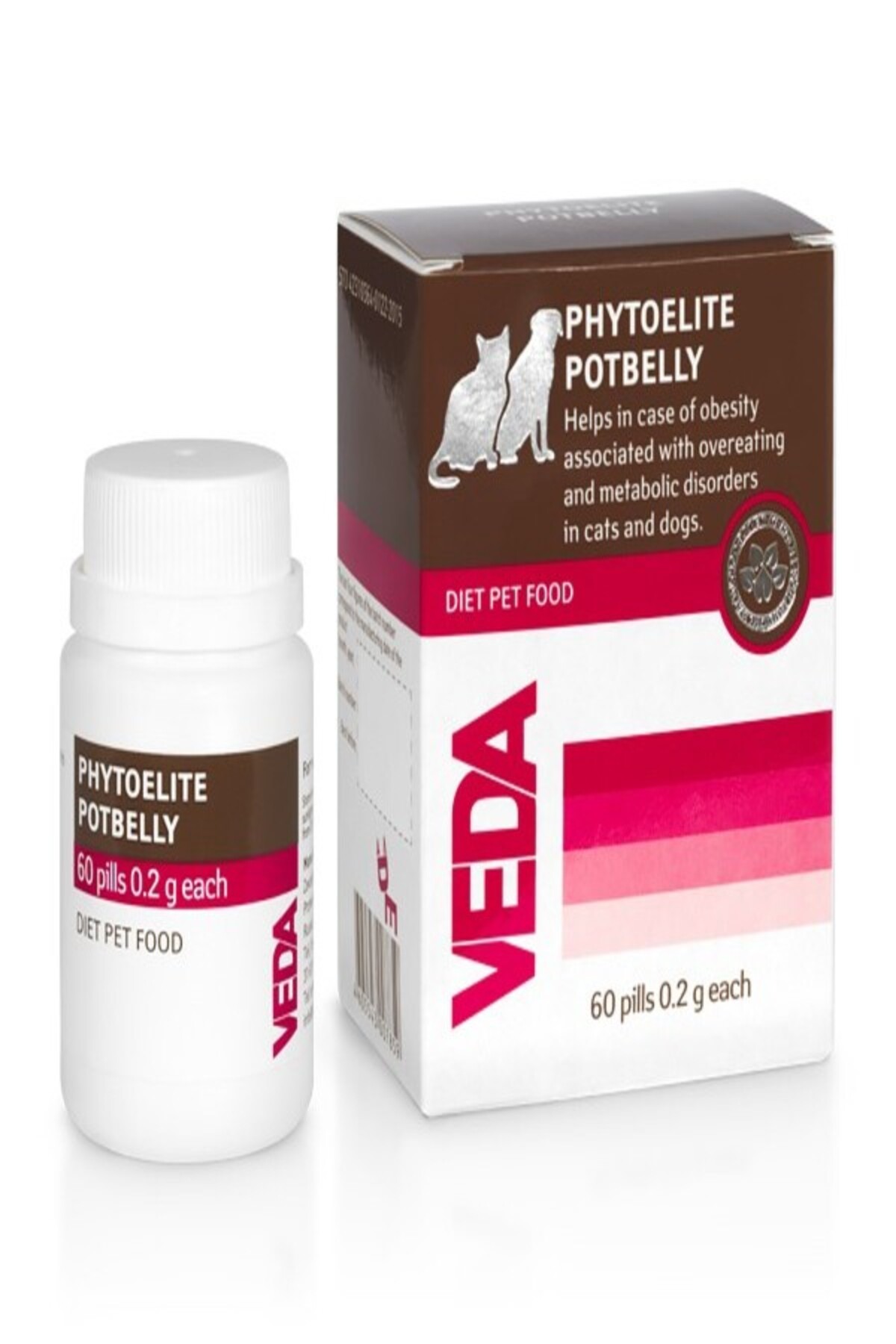 قرص کنترل وزن گربه و سگ Veda Phytoelite وداوت Vedavet، ۵۰ عددی
