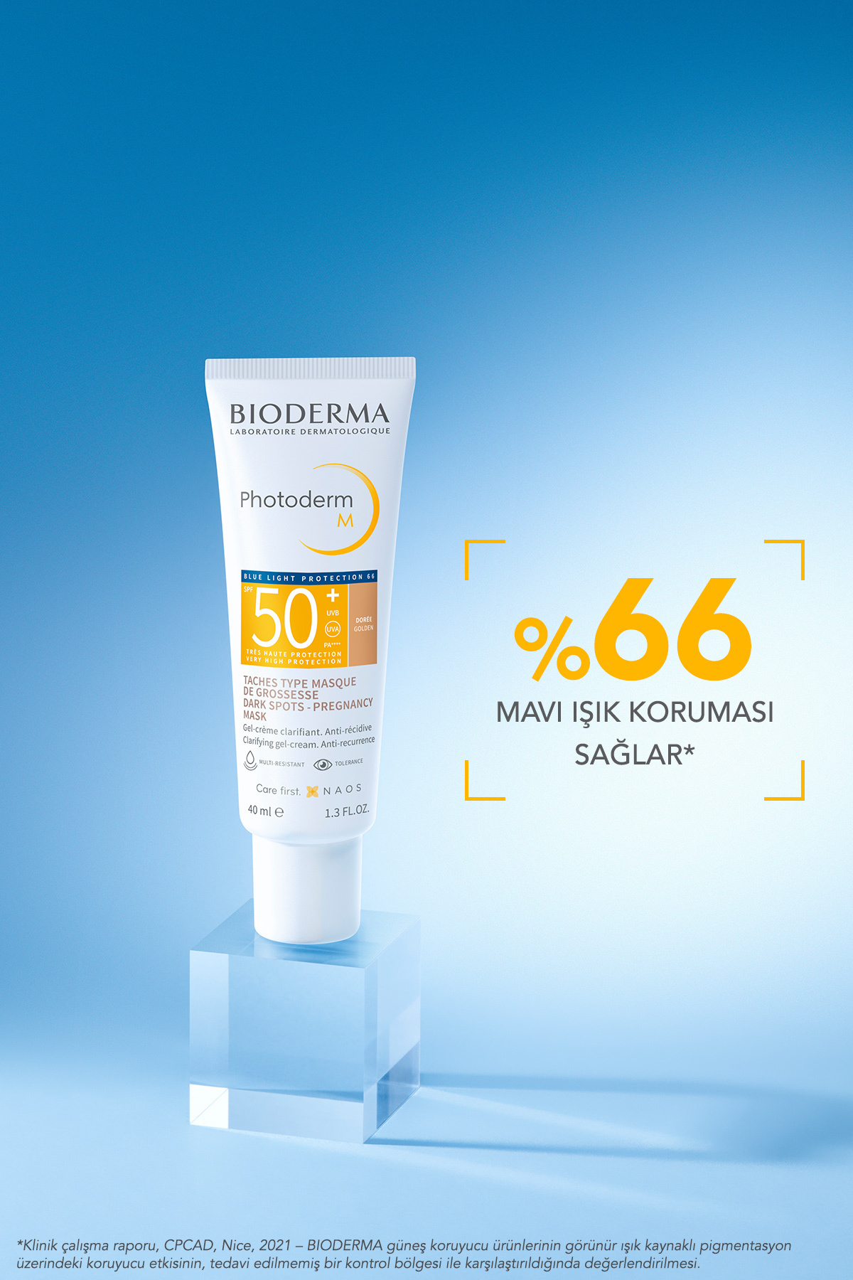 کرم ضد آفتاب رنگی مدل Photoderm M با SPF+50 با حجم 40 میل بایودرما Bioderma