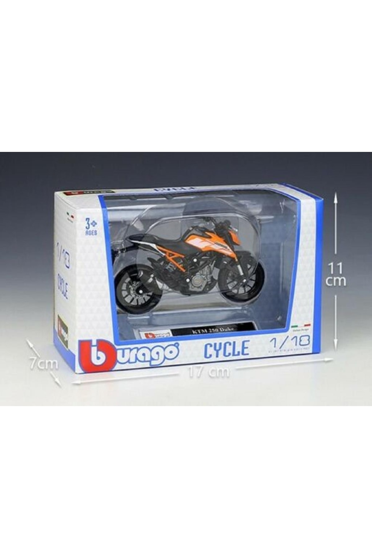مدل خودرو 1:18 BURAGO KTM 250 DUKE اورجینال Genel Markalar