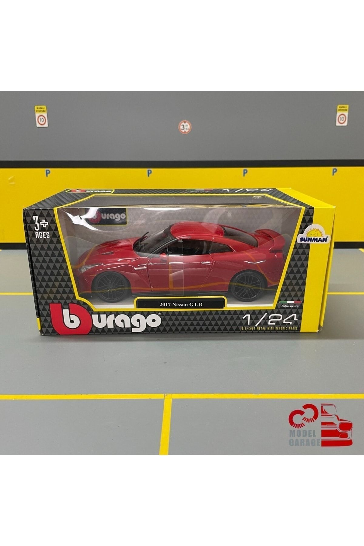 مدل خودرو ماشین نیسان GT R R35 2017 1 24 SCALE DIECAST METAL MODEL اورجینال Burago