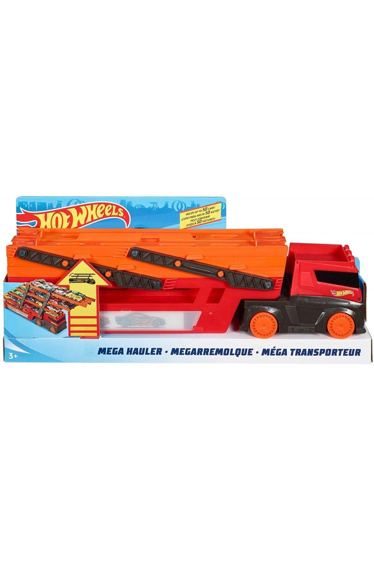 ماشین اسباب بازی مگا TIR GHR48 هات ویلز اورجینال HOT WHEELS