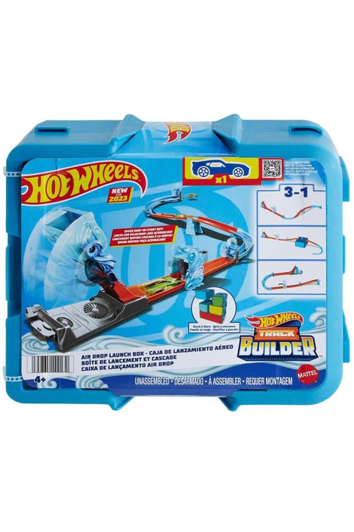 ماشین اسباب بازی مجموعه آکروباتیک های با مضمون سازنده WNJ67 WHEELS TRACK BUILDER WIND هات ویلز اورجینال HOT WHEELS