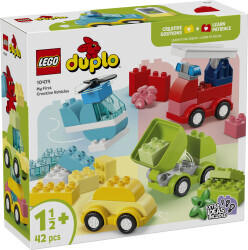 مجموعه ساختنی وسایل نقلیه خلاقانه لگو LEGO، سری دوپلو DUPLO، مدل 10474، ۴۲ قطعه، حداقل سن ۱۸ ماه