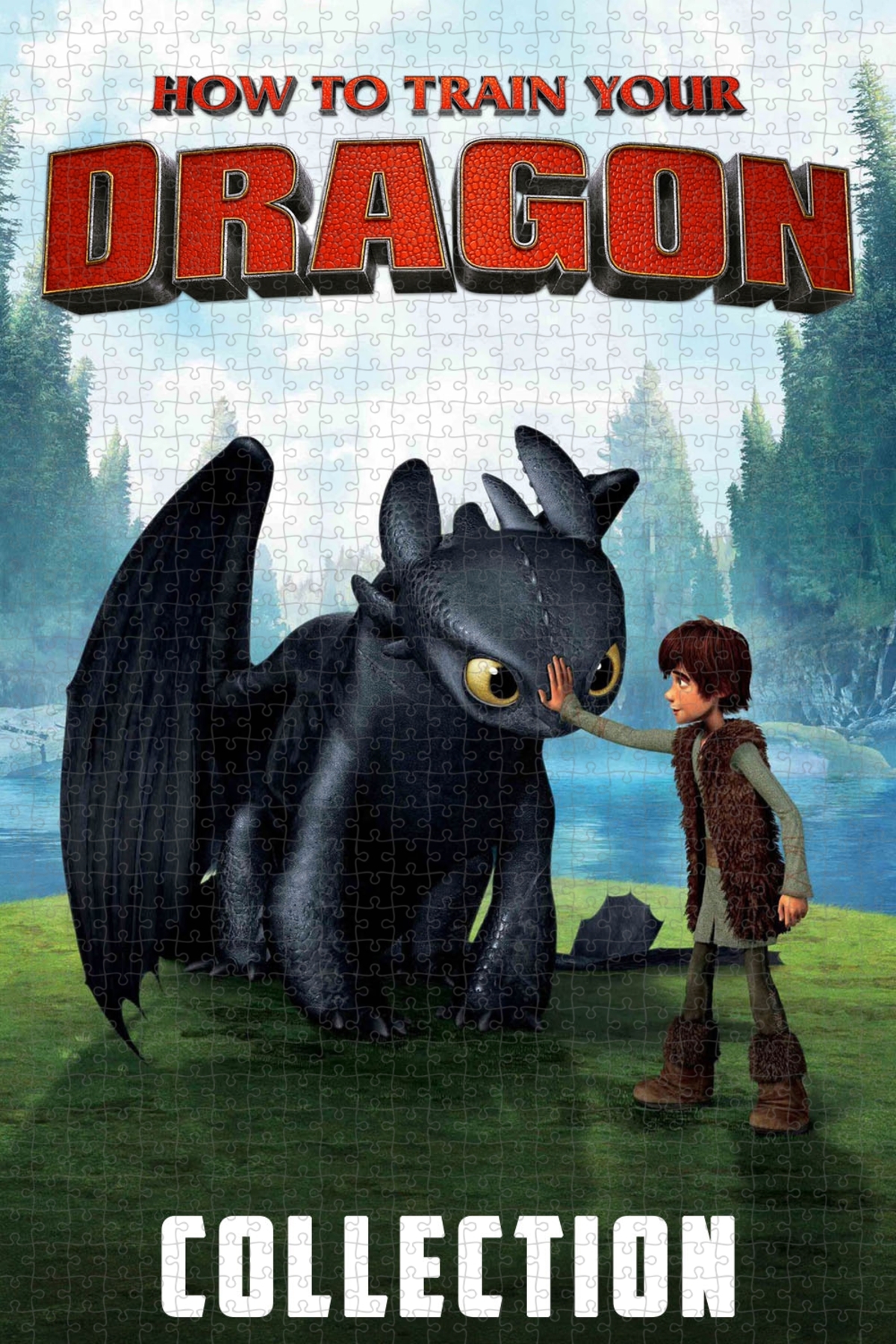 پازل چگونه اژدهای خود را تربیت کنیم 1000 قطعه ای از پوستر فیلم HOW TO TRAIN YOUR DRAGON ترکیه Jeronkarji