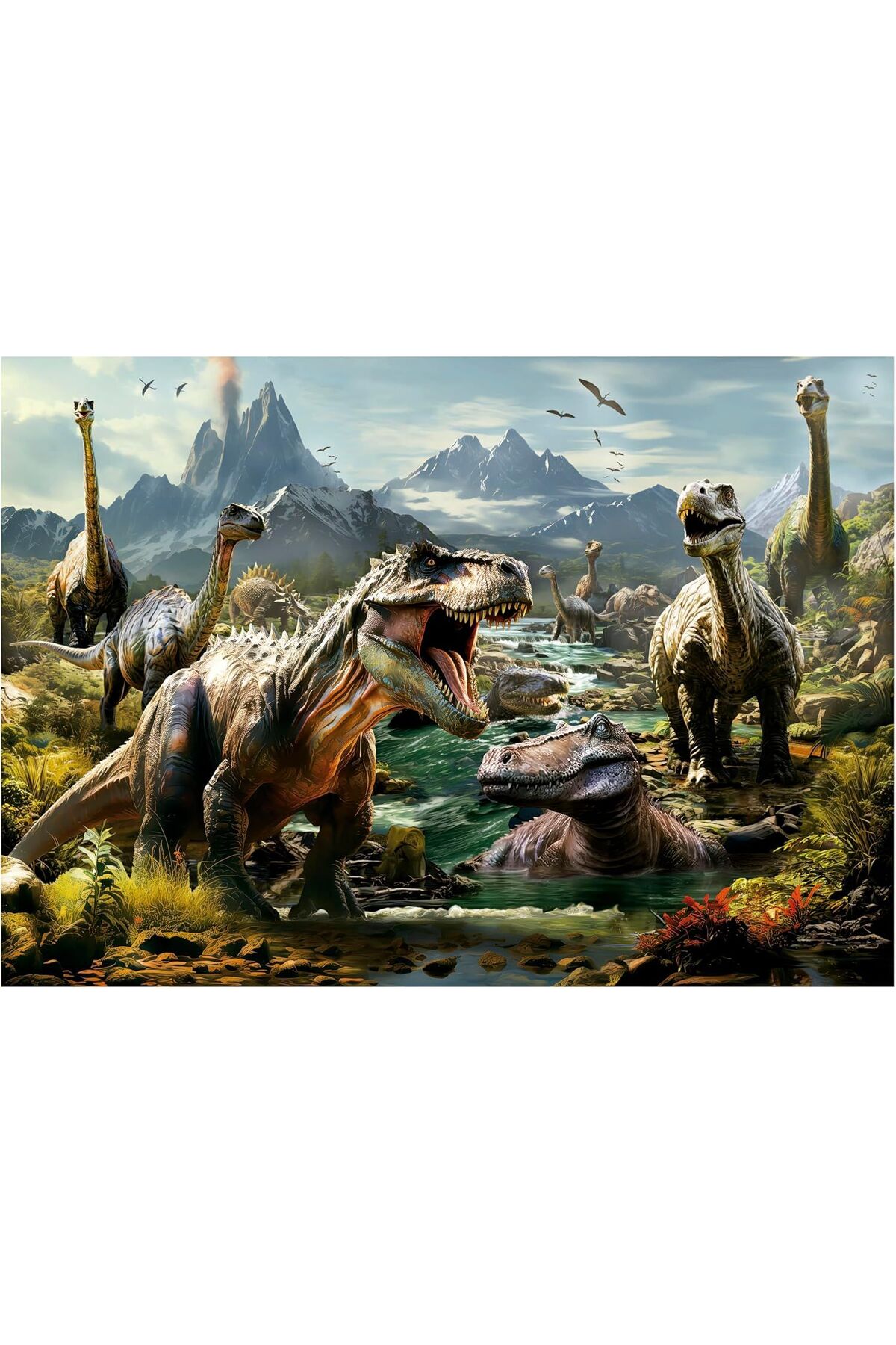 پازل EDUCA 1000 PIECE PUZZLE WILD DINOSAURS 19924 FIERCE از ترکیه Educa Puzzle
