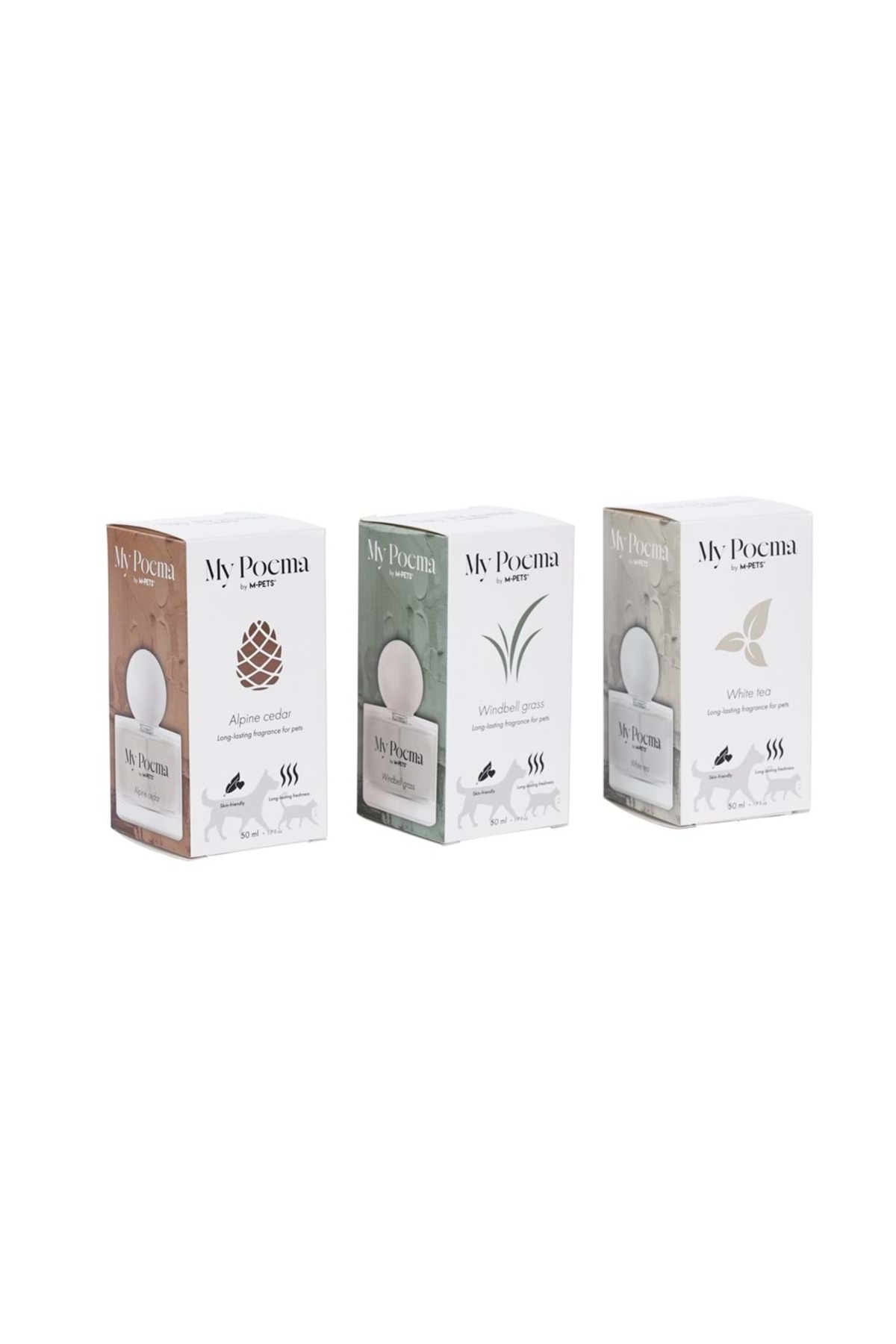 عطر گربه و سگ ام‌پتس M-PETS، سری My Poema با رایحه چای سفید، ۵۰ میلی‌لیتر
