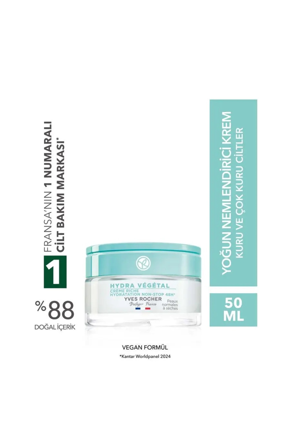 Yves Rocher مرطوب کننده عمقی ۴۸ ساعته با عصاره گیاهی