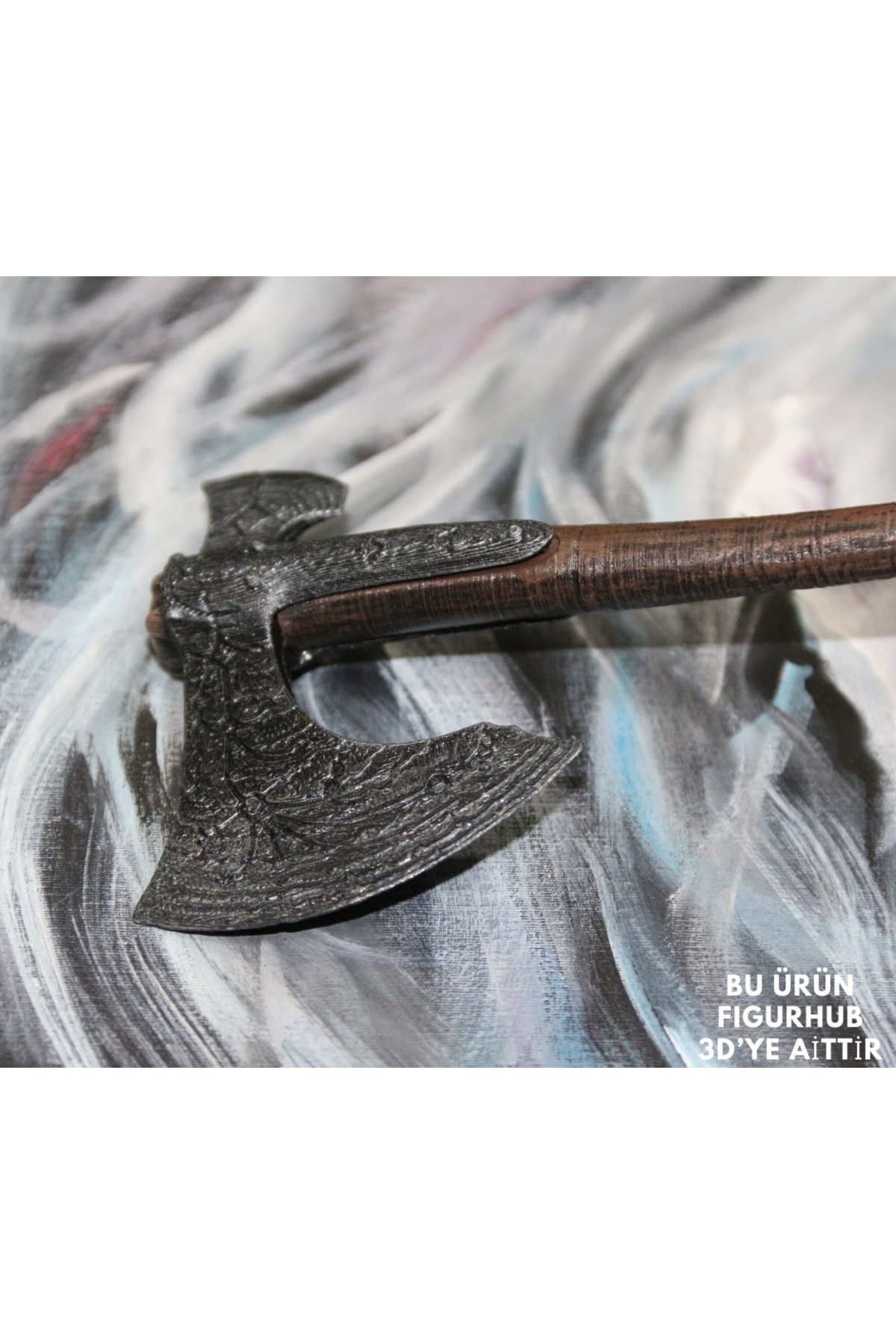فیگور خدای جنگ LEVIATHAN AXE KRATOS 20CM DECORATIVE از ترکیه FIGURHUB 3D