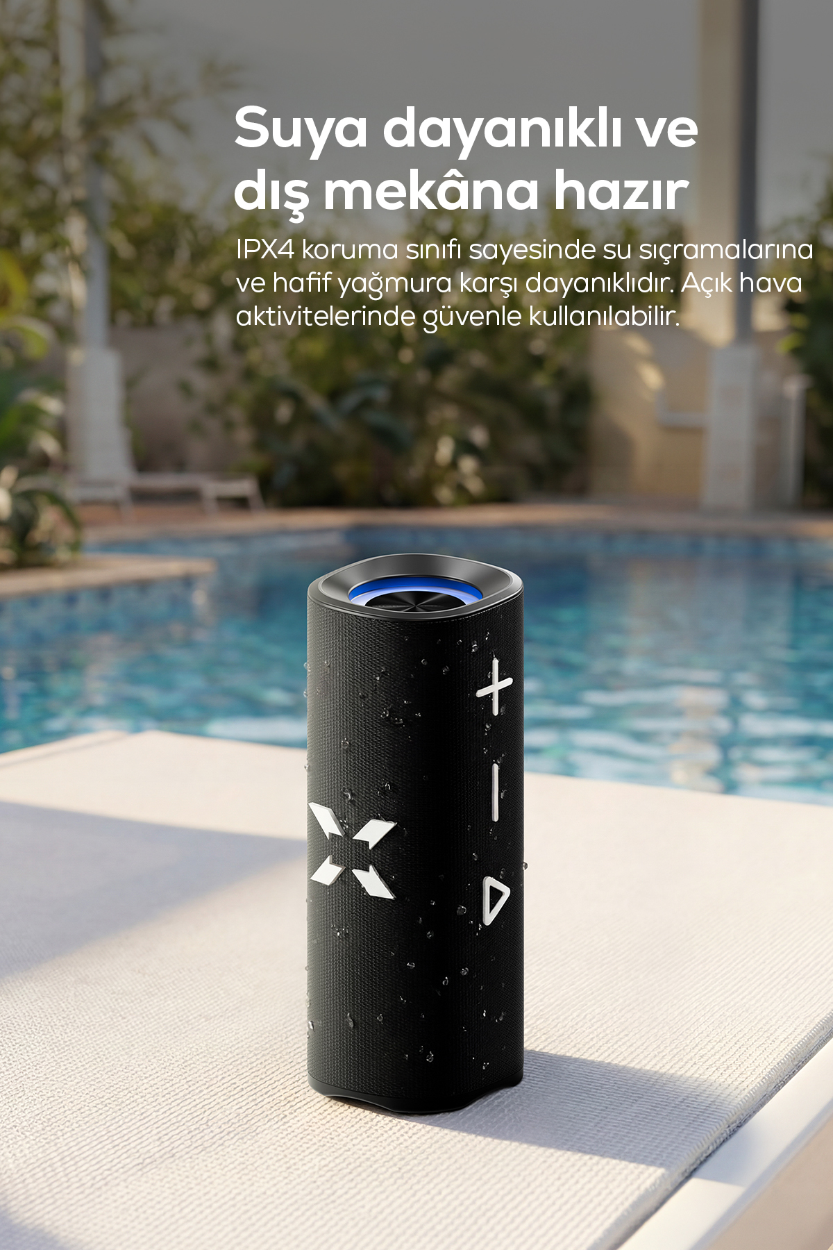 اسپیکر بلوتوثی زنون اسمارت Xenon Smart Obli 4، ۳۰ وات RMS و IPX4 مشکی