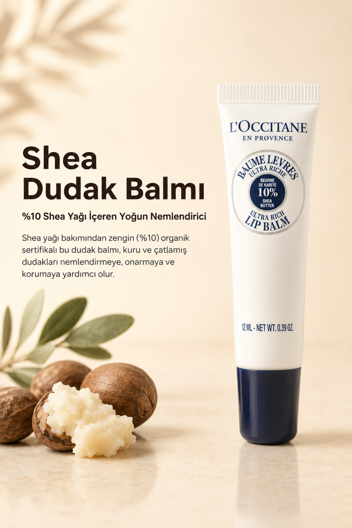 کرم لب و اسکراب بالم فوق العاده غنی شی باتر مرطوب کننده قوی 12 میل L'Occitane