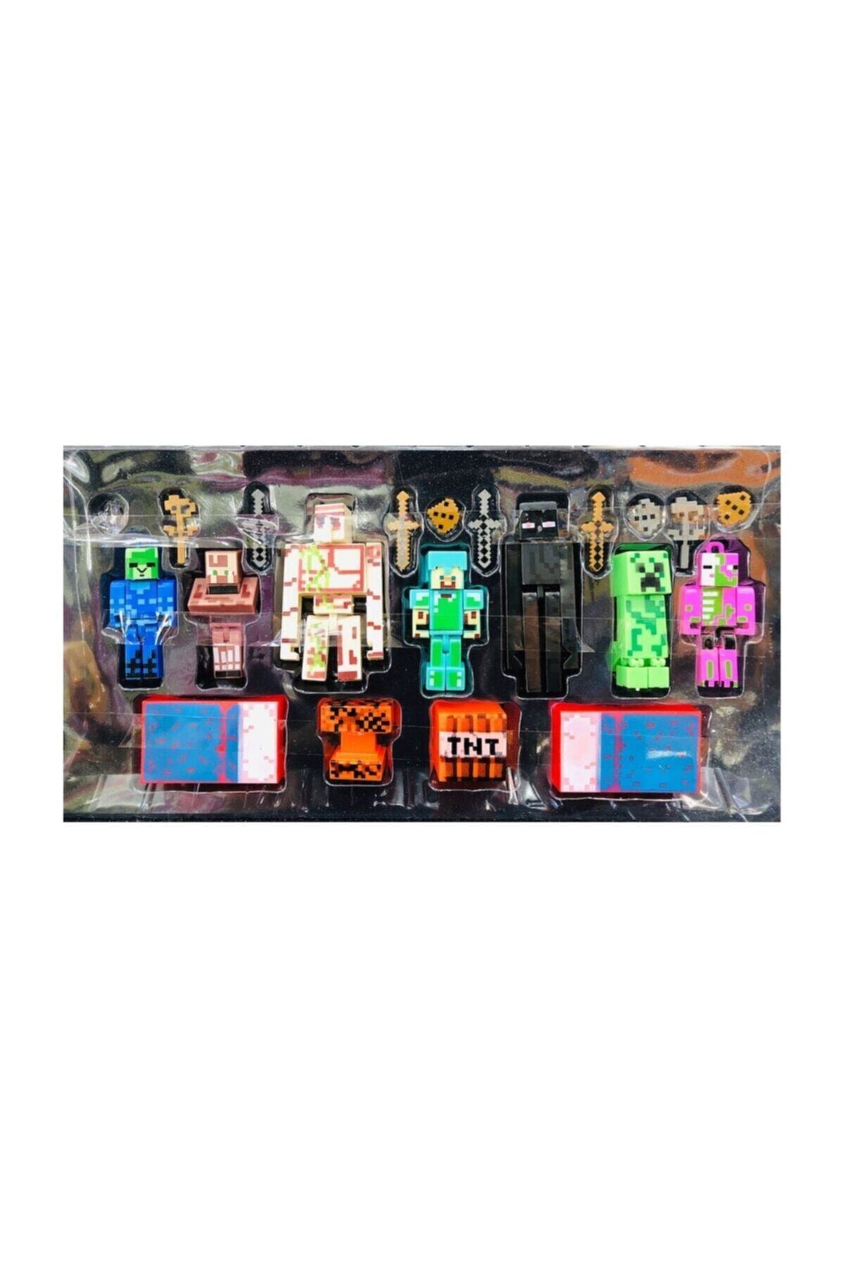 اسباب بازی های فیگور دیگر ست 21 تکه MINECRAFT با لوازم جانبی XL Minecraft