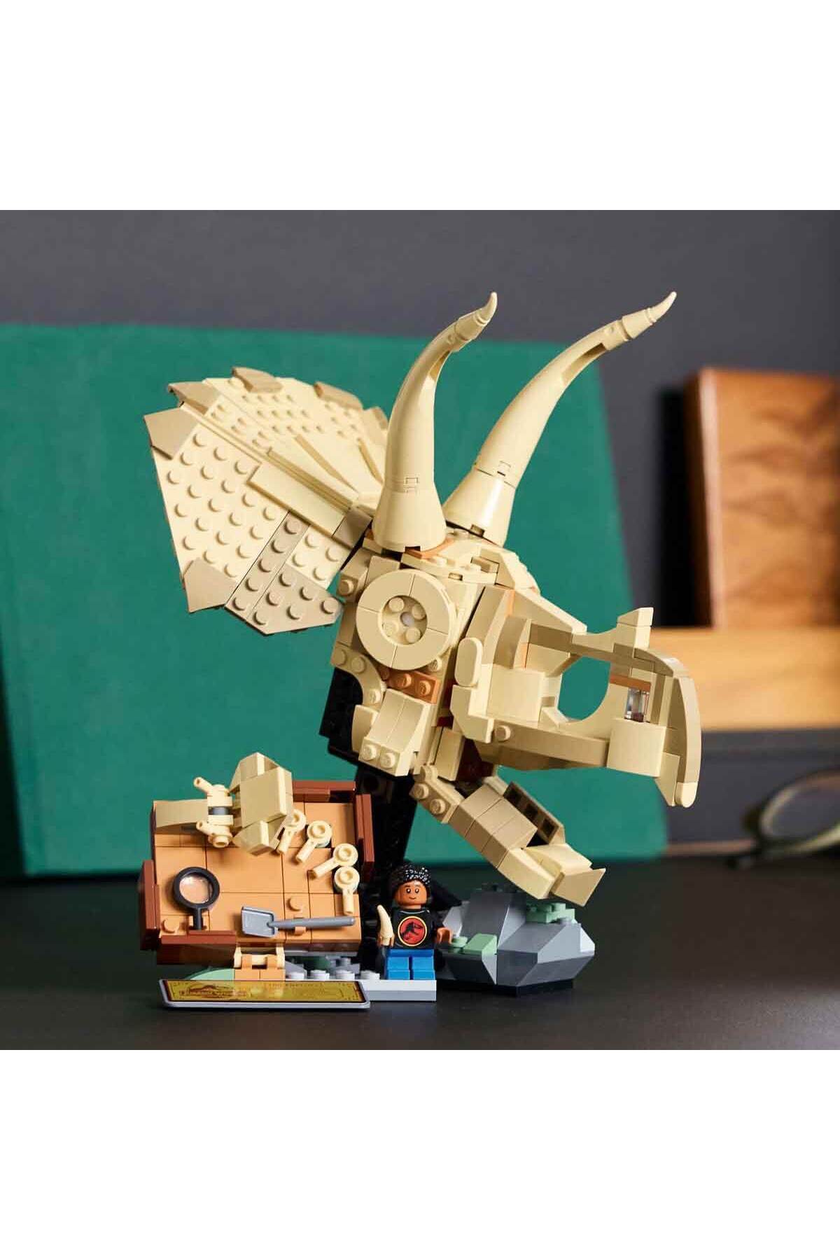 لگو فسیل دایناسور جهانی ژوراسیک: جمجمه TRICERATOPS 76969 کودکان 9 ساله بالاتر اورجینال LEGO