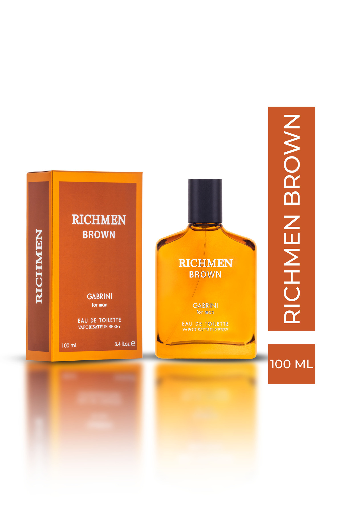 عطر مردانه RICHMEN BROWN ادوتویلت برای 100 میل Gabrini